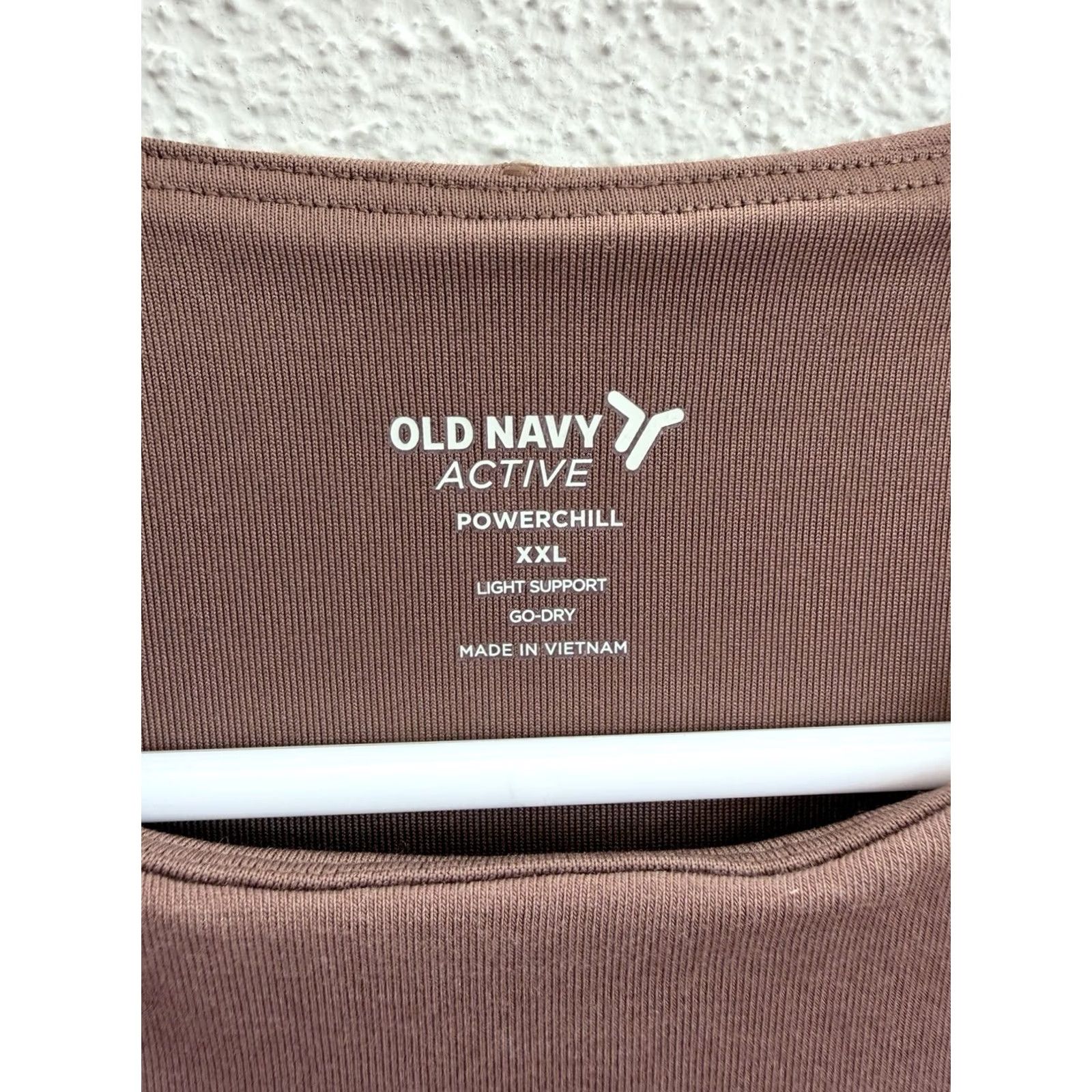 Old Navy Old Navy Tank Top Womens Active XXL Brown Powerchill Light Support Sleeveless Tank Top Regular Fit Shirts Size XXL / US 16-18 / IT 52-54 - 3 Thumbnail