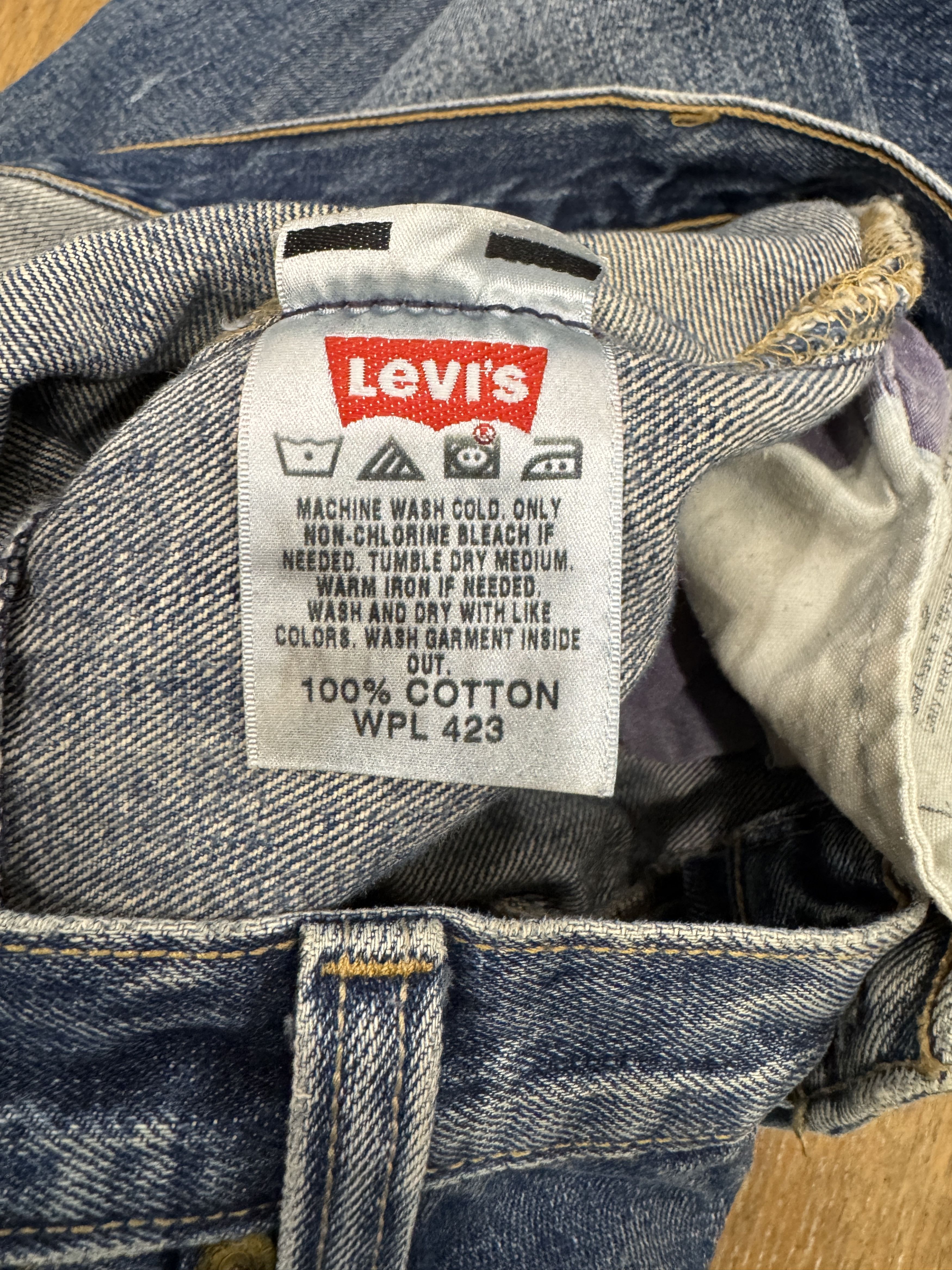 Levi's Vintage Rework Remade Denim Jeans Size US 32 / EU 48 - 4 Thumbnail