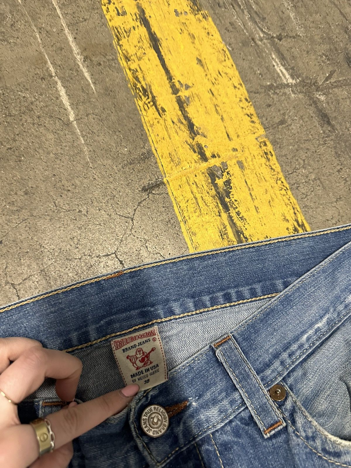 True Religion × Vintage Y2K true religion straight jeans Size US 38 / EU 54 - 11 Thumbnail