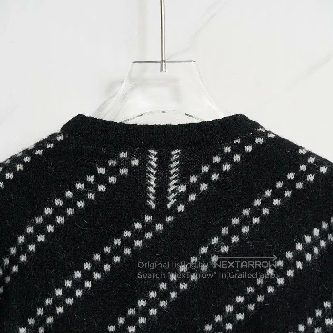 Saint Laurent Paris Saint Laurent Men's Black Zigzag Sweater. Size US M / EU 48-50 / 2 - 5 Thumbnail
