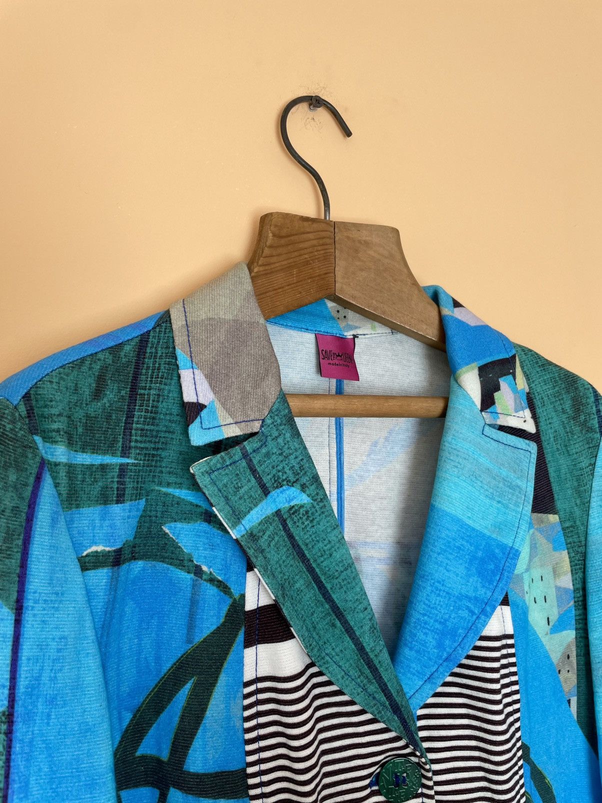 Other Save The Queen Abstract Art Blazer Button Up Size XL / US 12-14 / IT 48-50 - 4 Thumbnail