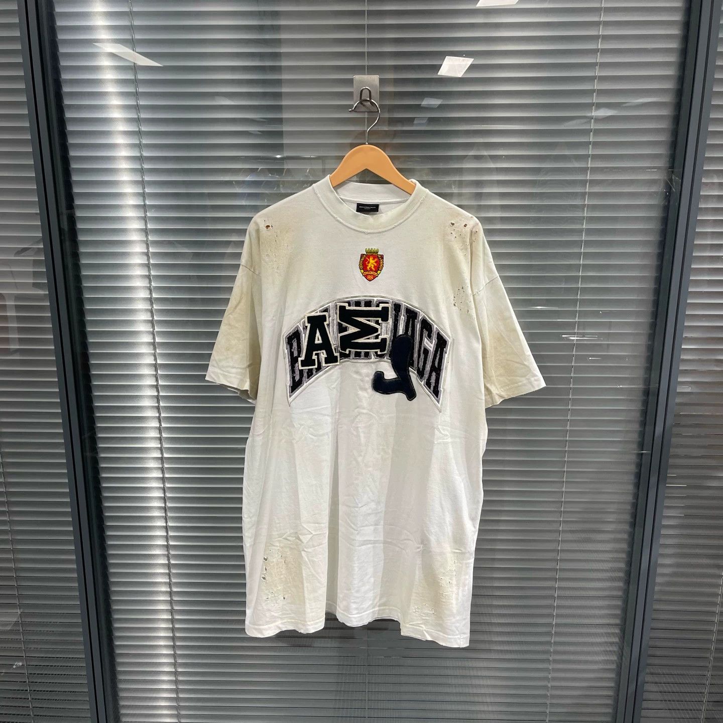 Balenciaga New Balenciaga Super Destroyed Mirror T-Shirt Summer24