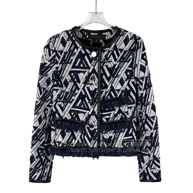 Louis Vuitton Louis Vuitton Color Block Cotton Jacket for Women . Size XXS / US 00 / IT 34 - 1 Thumbnail