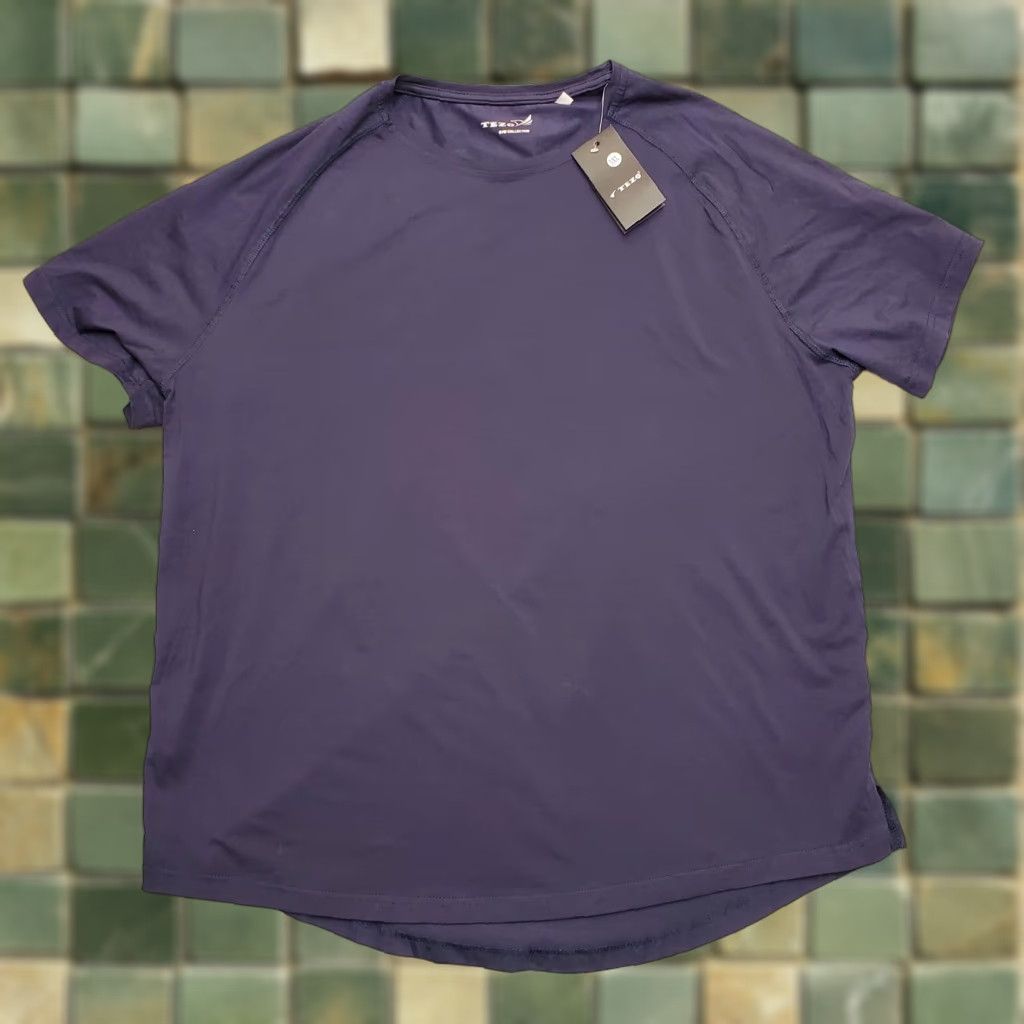 Vintage VINTAGE Tezo Shirt Mens XXXL Blue Gym Collection Tech Performance Stretch Athletes Tee Size US XXL / EU 58 / 5 - 1 Thumbnail