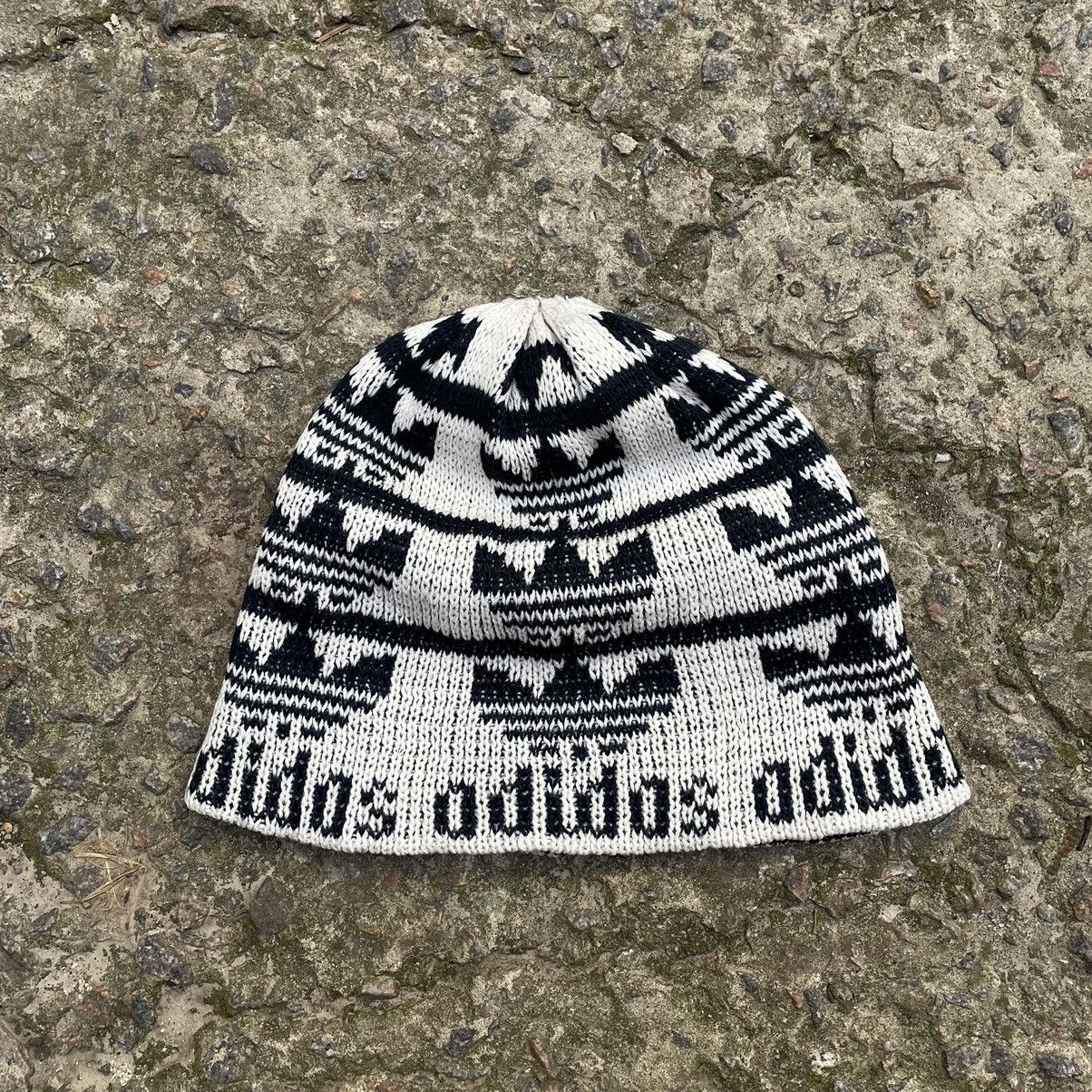 Adidas Vintage Adidas Knit Hat Overprint 90s Y2K Style USA Size ONE SIZE - 1 Thumbnail