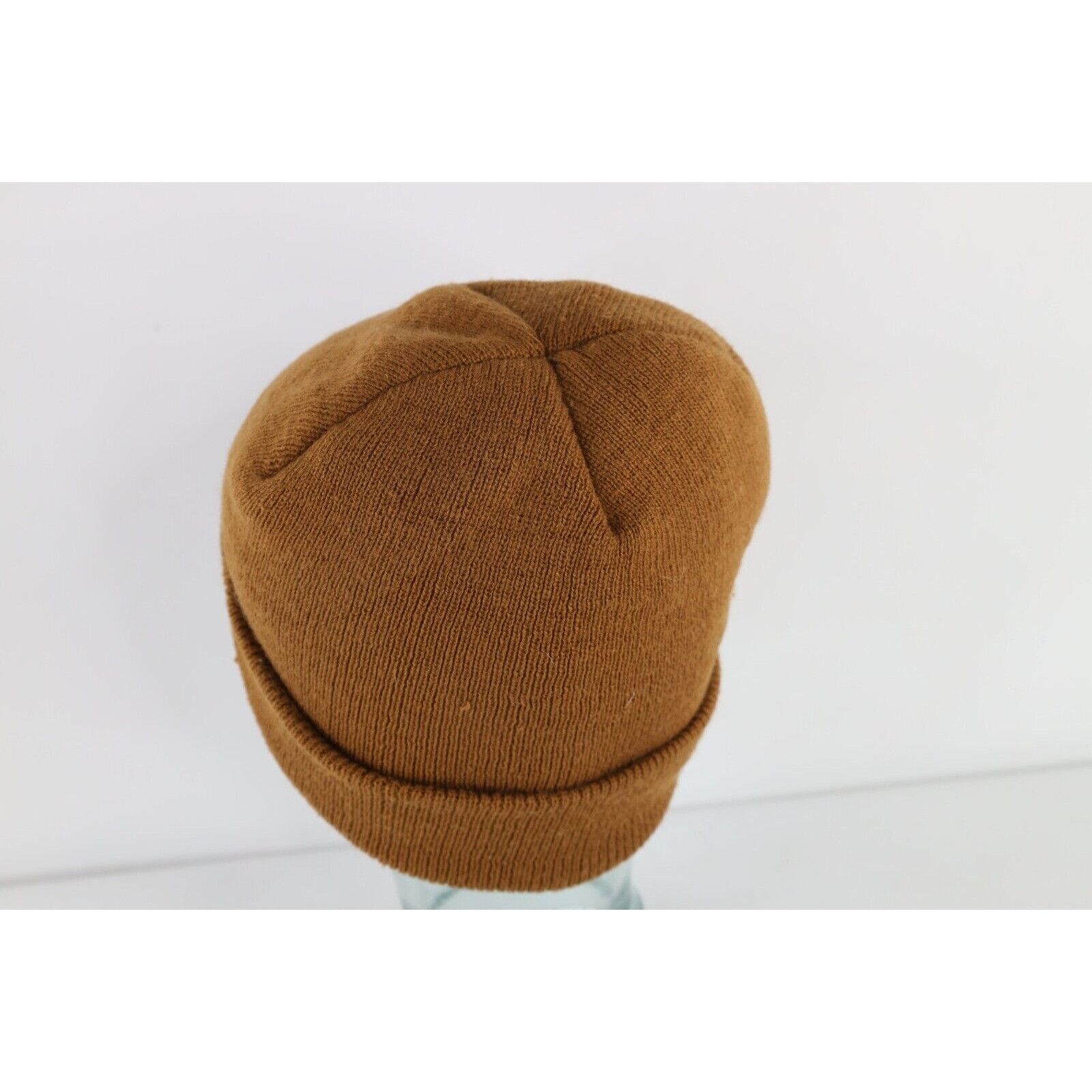 Vintage Vintage 90s Streetwear Blank Ribbed Knit Winter Beanie Hat Size ONE SIZE - 3 Thumbnail