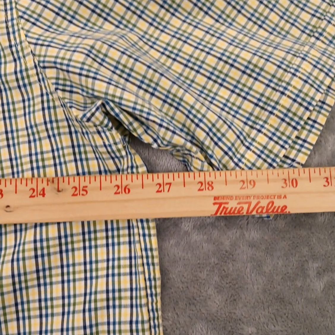Haggar Haggar Shirt Men 2XLT Green Plaid Short Sleeve Button-Down Stretch Shirt Size US XXL / EU 58 / 5 - 6 Thumbnail