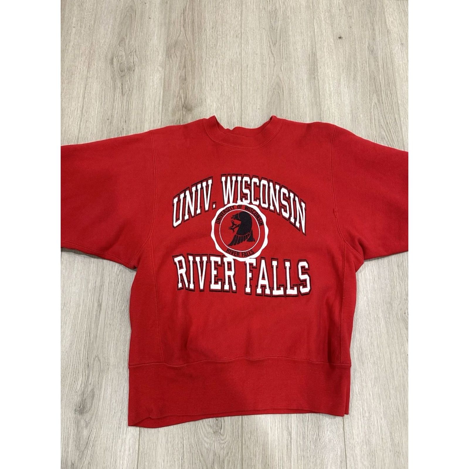 Champion VTG 80s Champion Reverse Weave Warm Up University of Wisconsin River Falls M Size US M / EU 48-50 / 2 - 3 Thumbnail