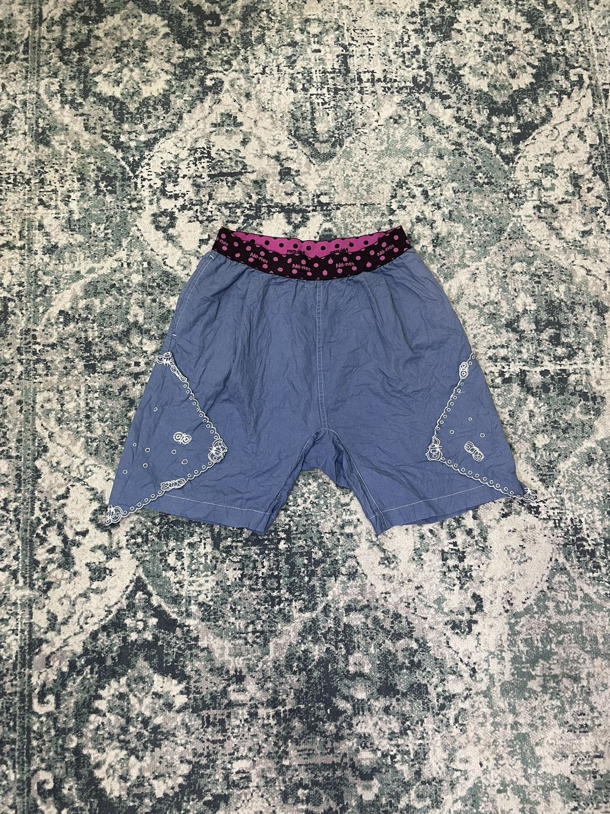 Issey Miyake AW2012 Ne-net Embroidery Patches Butterfly Short Pant Size US 30 / EU 46 - 2 Thumbnail