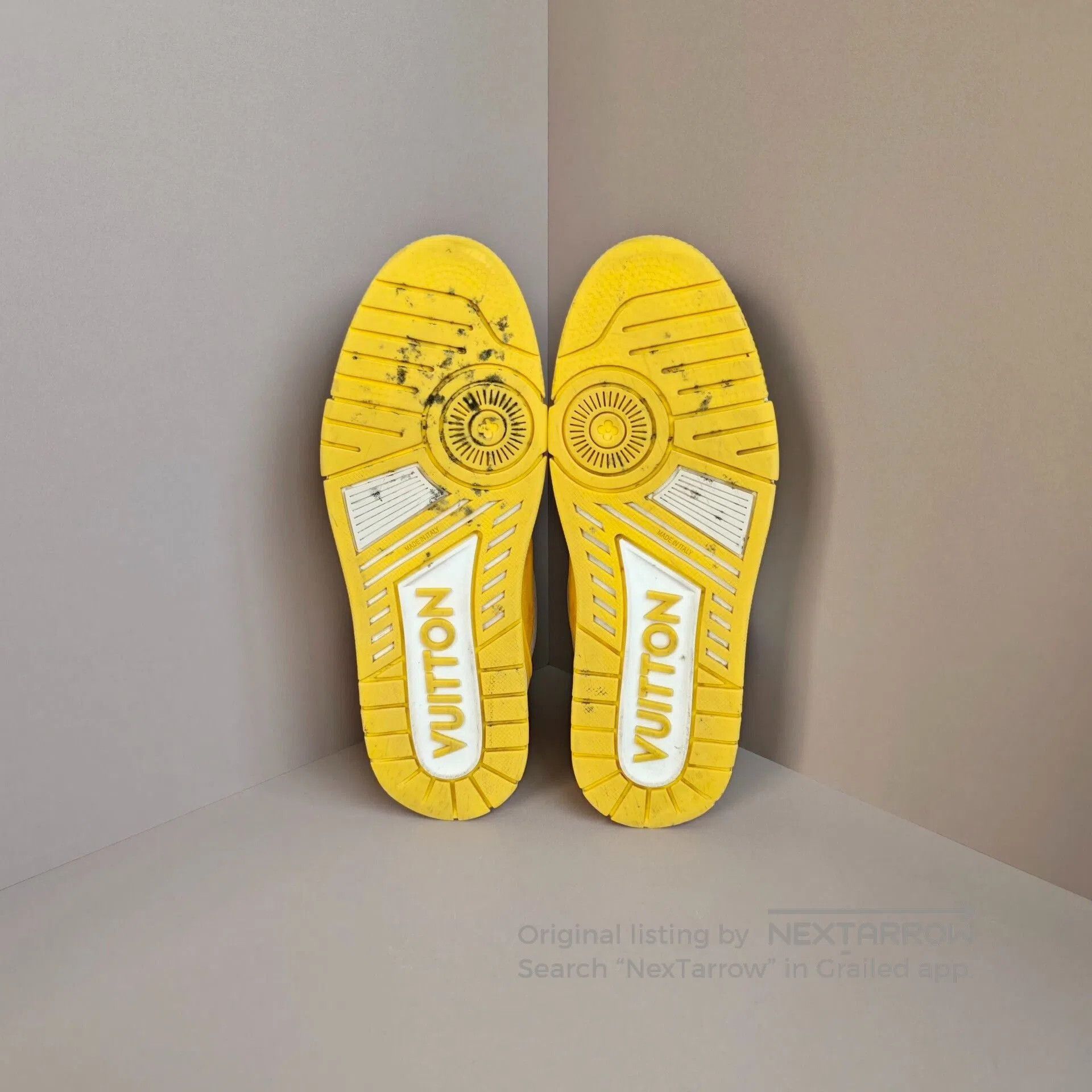 Louis Vuitton LV Trainer White Yellow Sneakers. Size US 8.5 / EU 41-42 - 5 Thumbnail