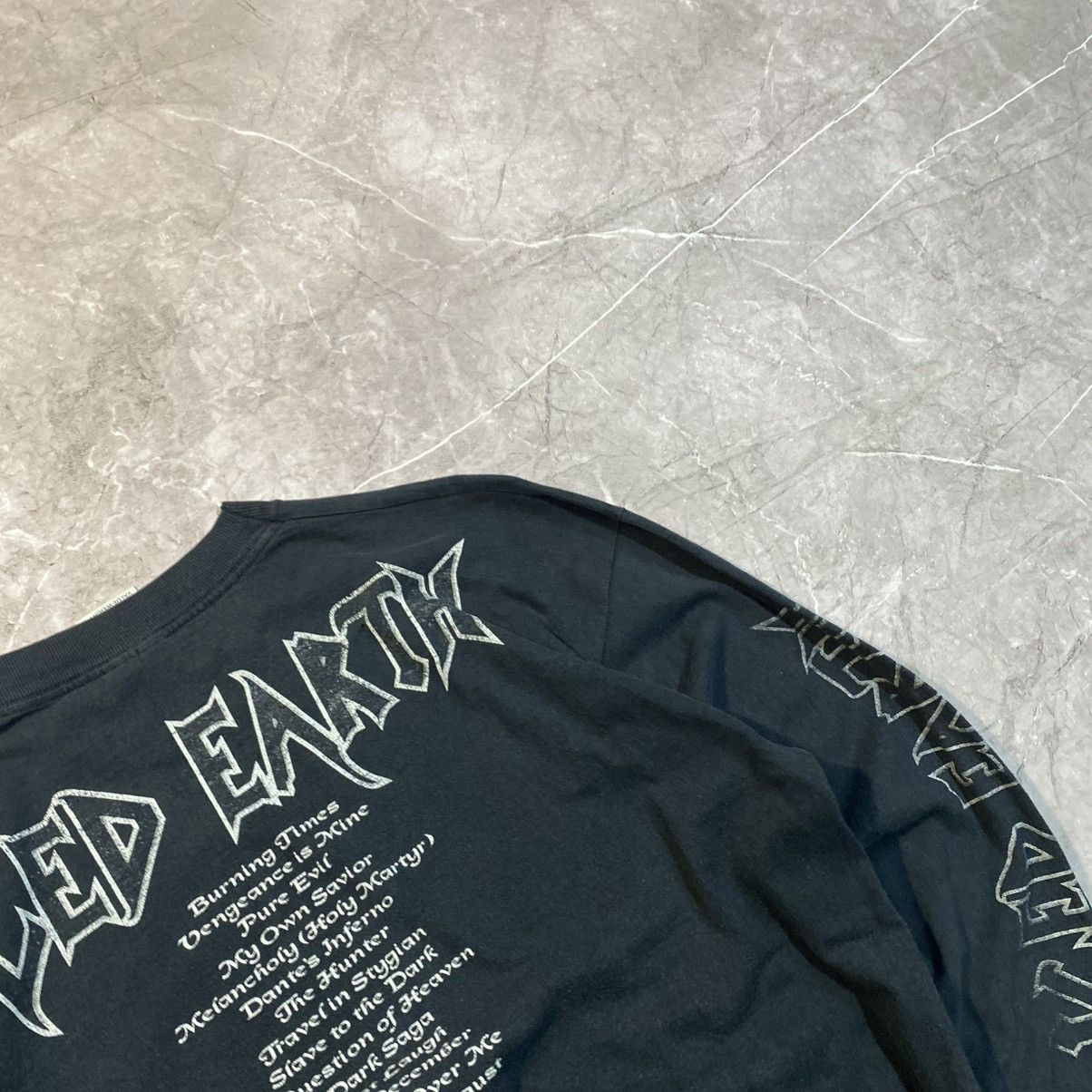 Band Tees × Vintage VINTAGE ICED EARTH LONG SLEEVE BIG LOGO 90s Size US L / EU 52-54 / 3 - 9 Thumbnail