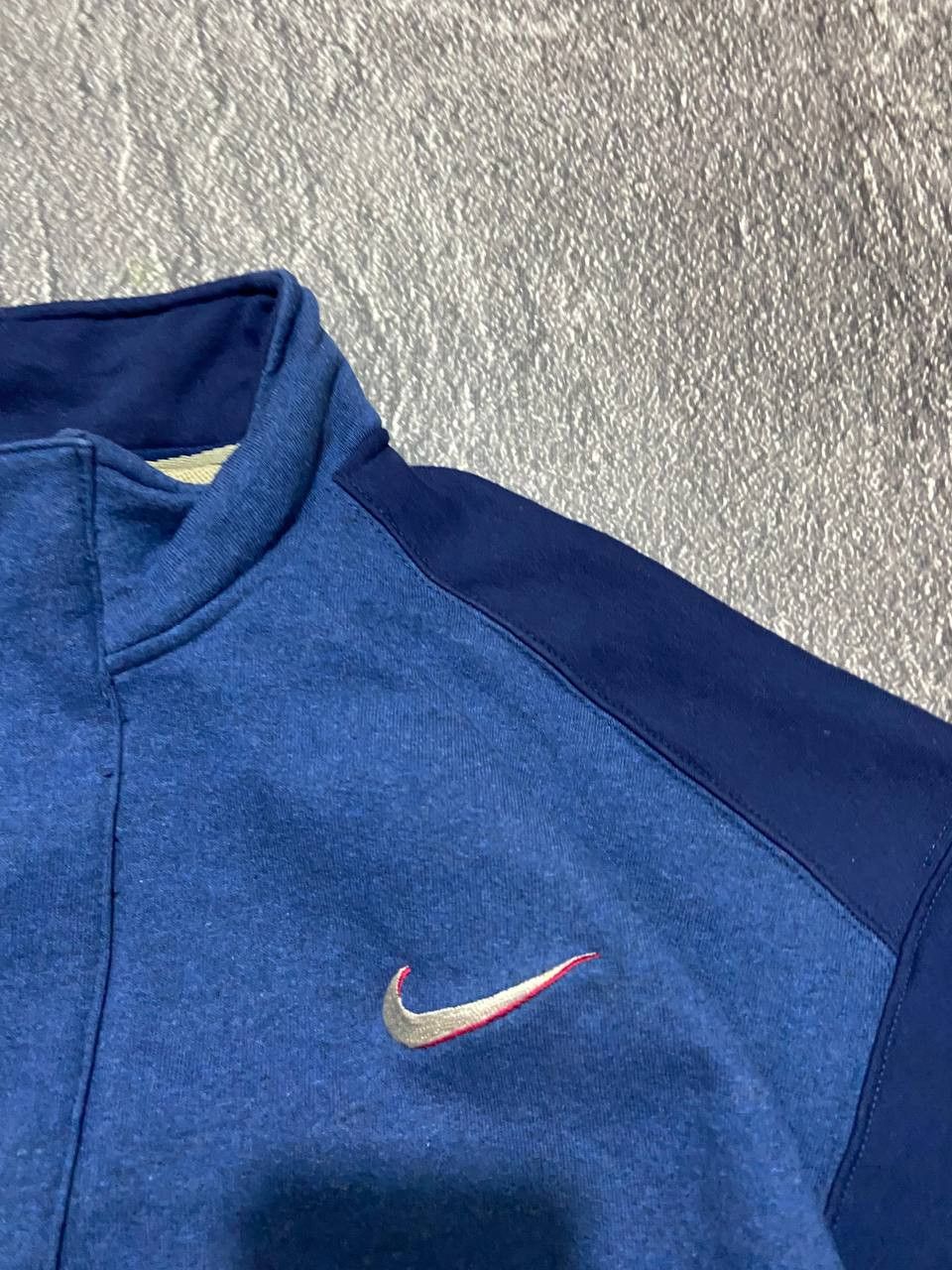 Nike Vintage Nike 90s 1/3 zip big swoosh sweatshirt Size US XL / EU 56 / 4 - 4 Thumbnail