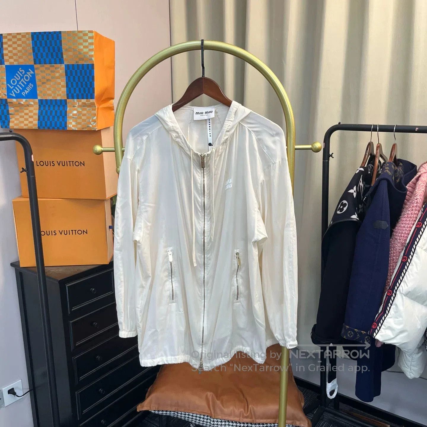 Miu Miu miumiu cream small logo jacket size 36. Size US S / EU 44-46 / 1 - 1 Thumbnail