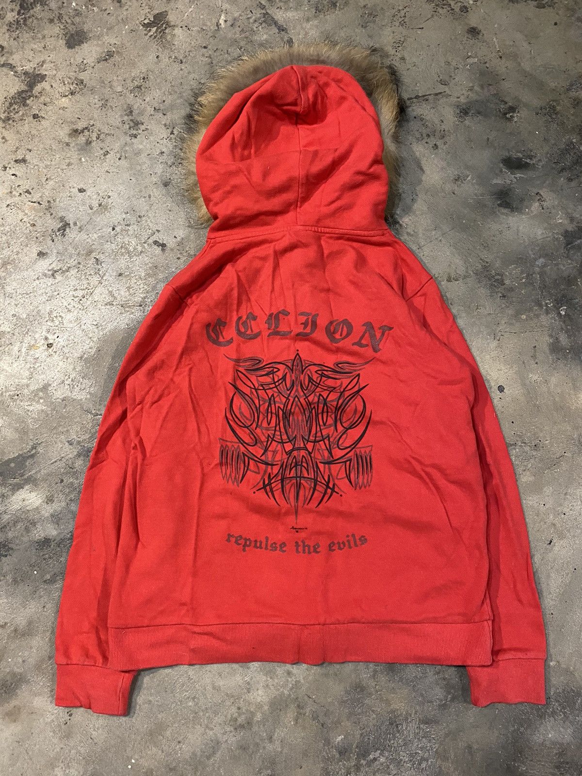 Le Grande Bleu (L.G.B.) Fur hoodie japanese brand ryukyu piras poem Size US M / EU 48-50 / 2 - 2 Thumbnail
