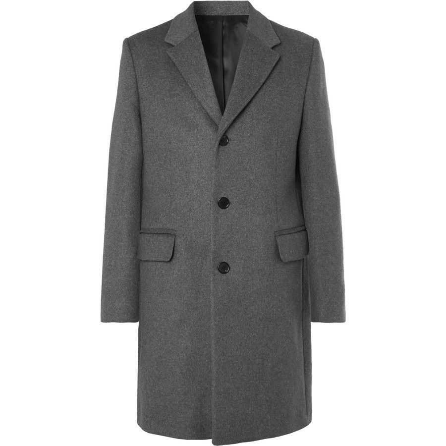 Acne Studios Acne Studios Gavin Mélange Wool-Blend Overcoat Gray Size US M / EU 48-50 / 2 - 4 Thumbnail