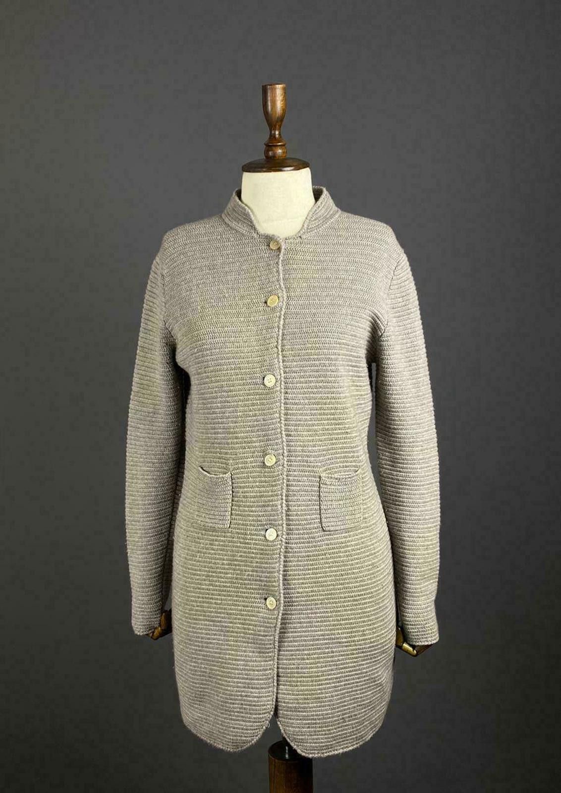 Other Ladies Hemisphere Grey Knit Button Up Cardigan Dress Size 40 Size M / US 6-8 / IT 42-44 - 1 Thumbnail