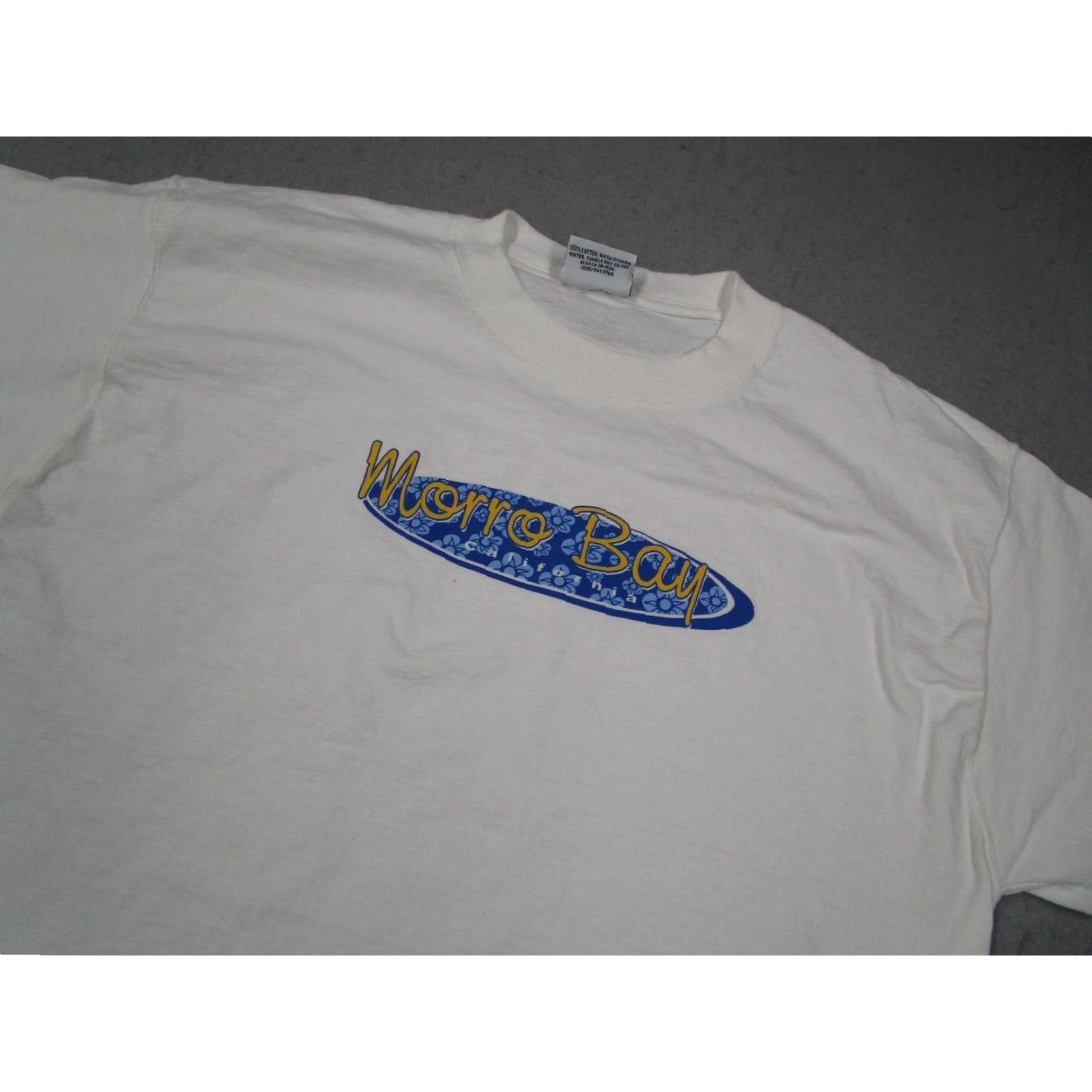 Vintage VINTAGE Dolphin Shirt Company Graphic T-Shirt Mens Medium White 90s Retro Beach Morro Bay Size US M / EU 48-50 / 2 - 2 Thumbnail