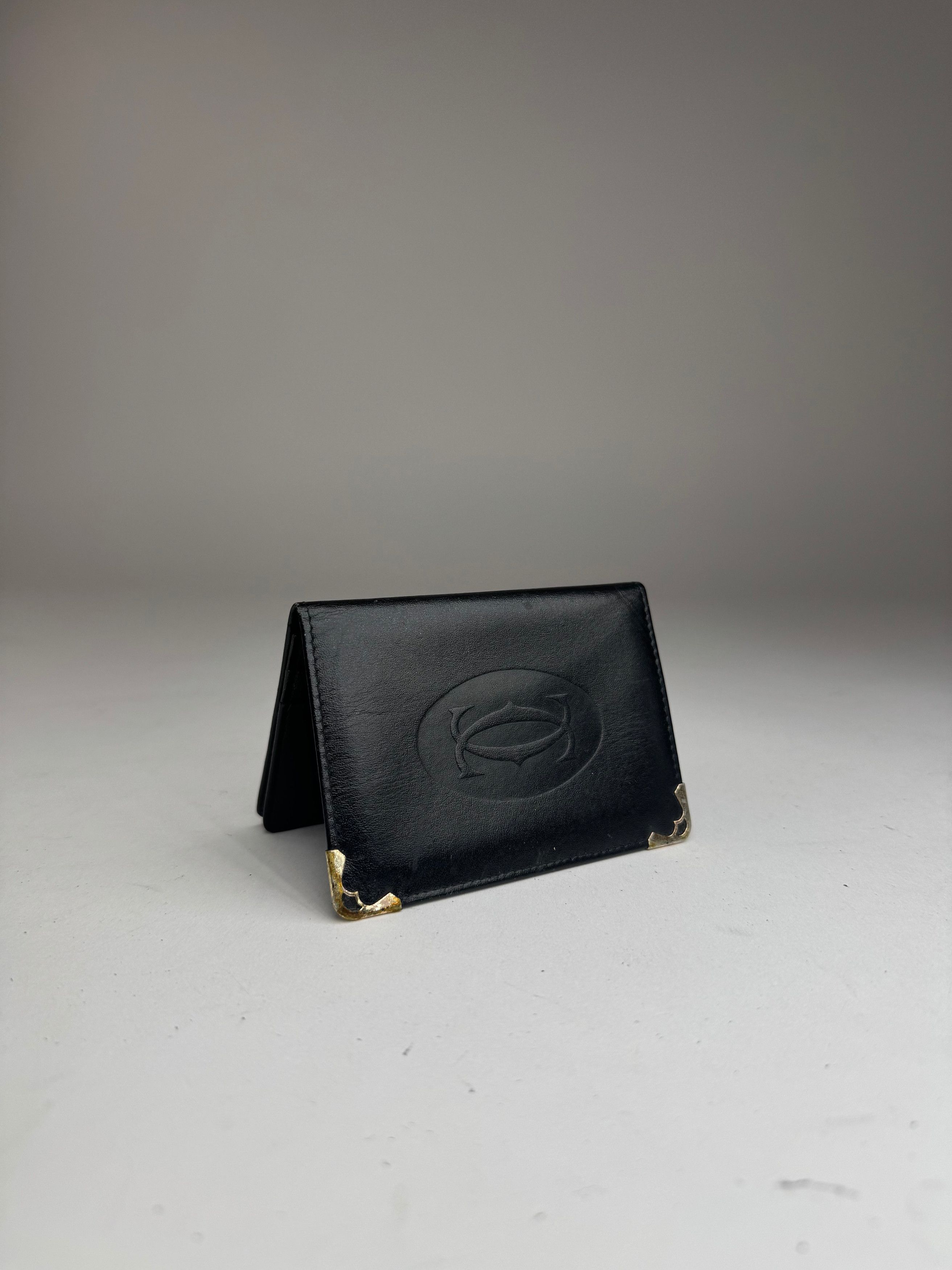 Cartier Vintage leather card holder black Size ONE SIZE - 1 Thumbnail