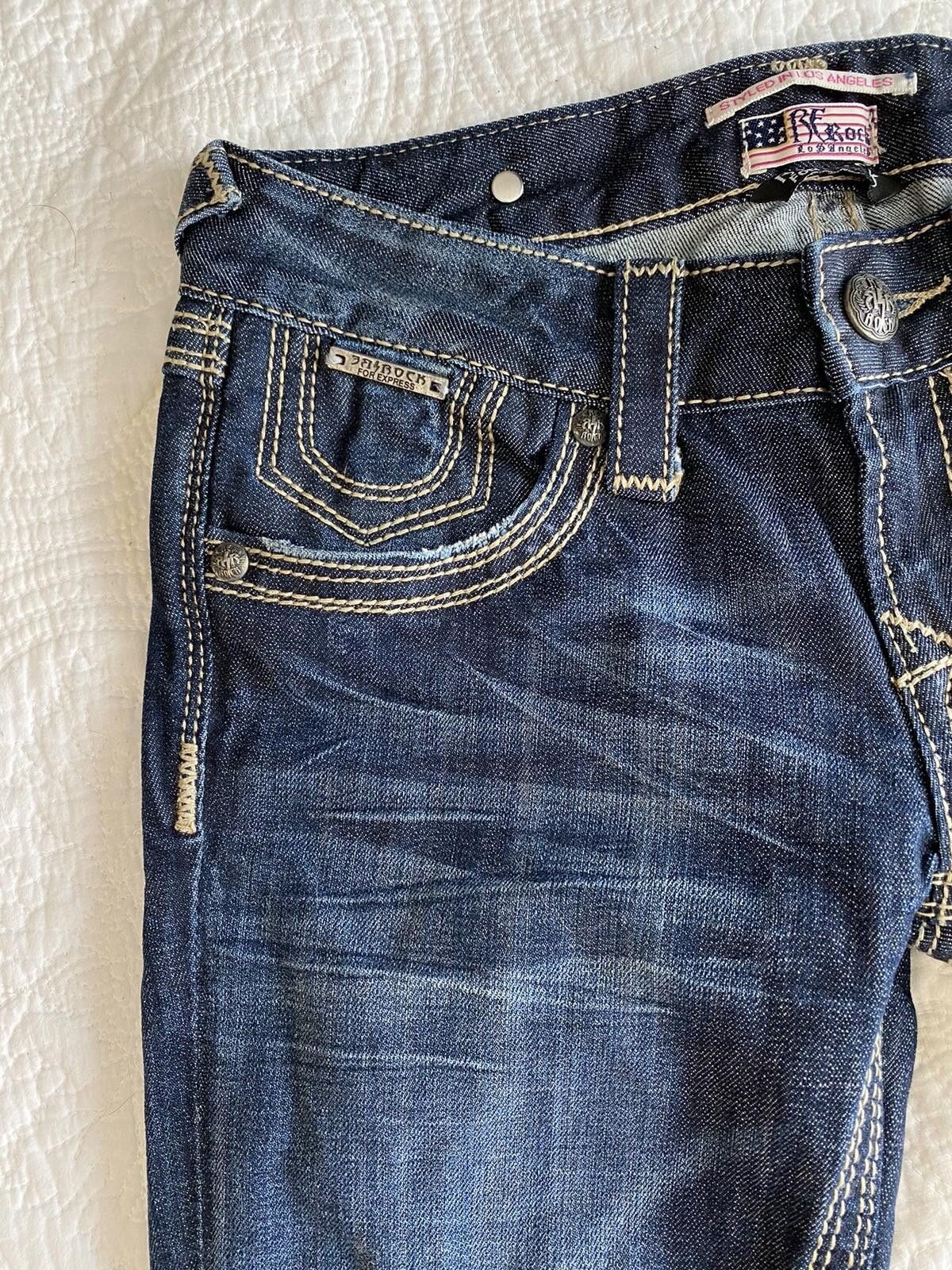Express ReRock For Express Skinny Jeans Size 0R Women's Size 25" / US 0 / IT 36 - 2 Thumbnail
