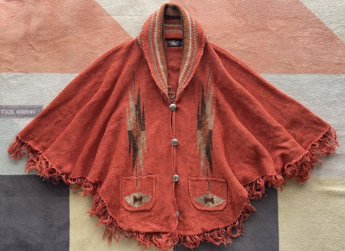 RRL Ralph Lauren RRL Ralph Lauren Double RL Southwestern Cloak Shawl K22 Size US L / EU 52-54 / 3 - 1 Thumbnail