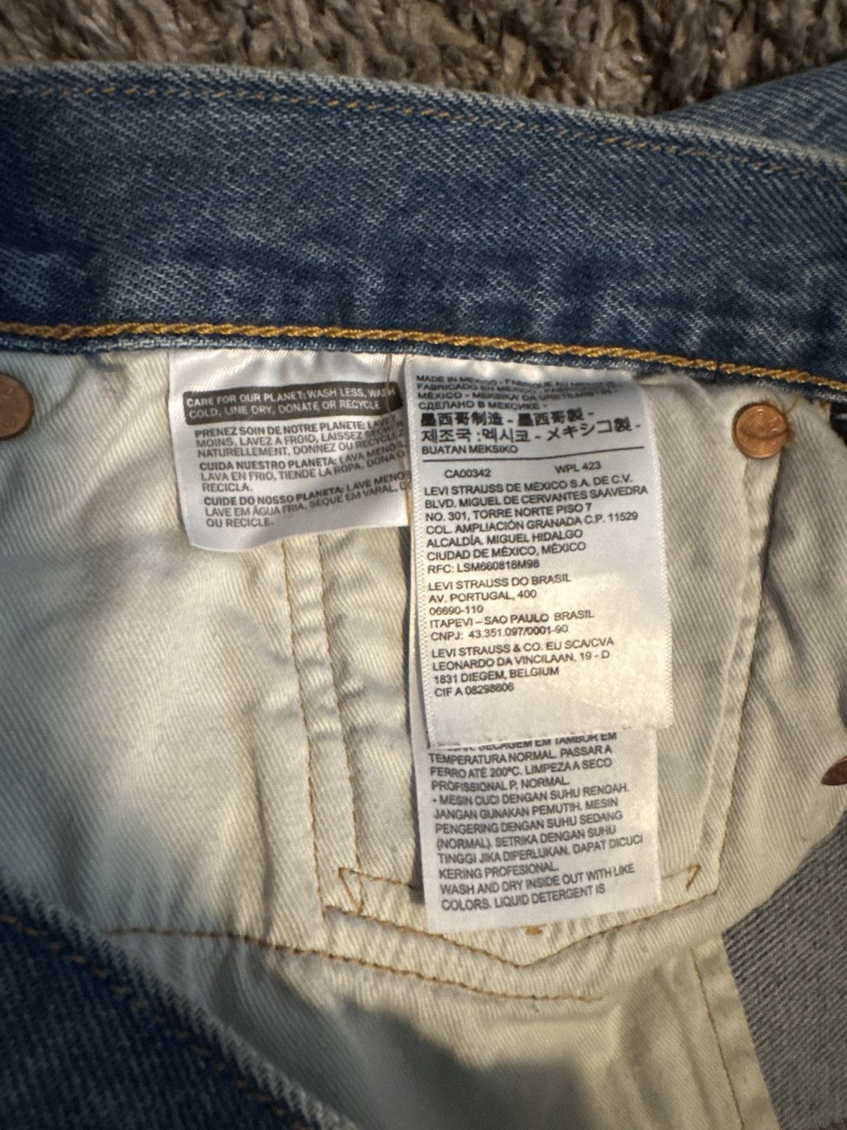 (B).Stroy × DENIM TEARS Denim Tears x Bstroy jeans Size US 34 / EU 50 - 4 Thumbnail