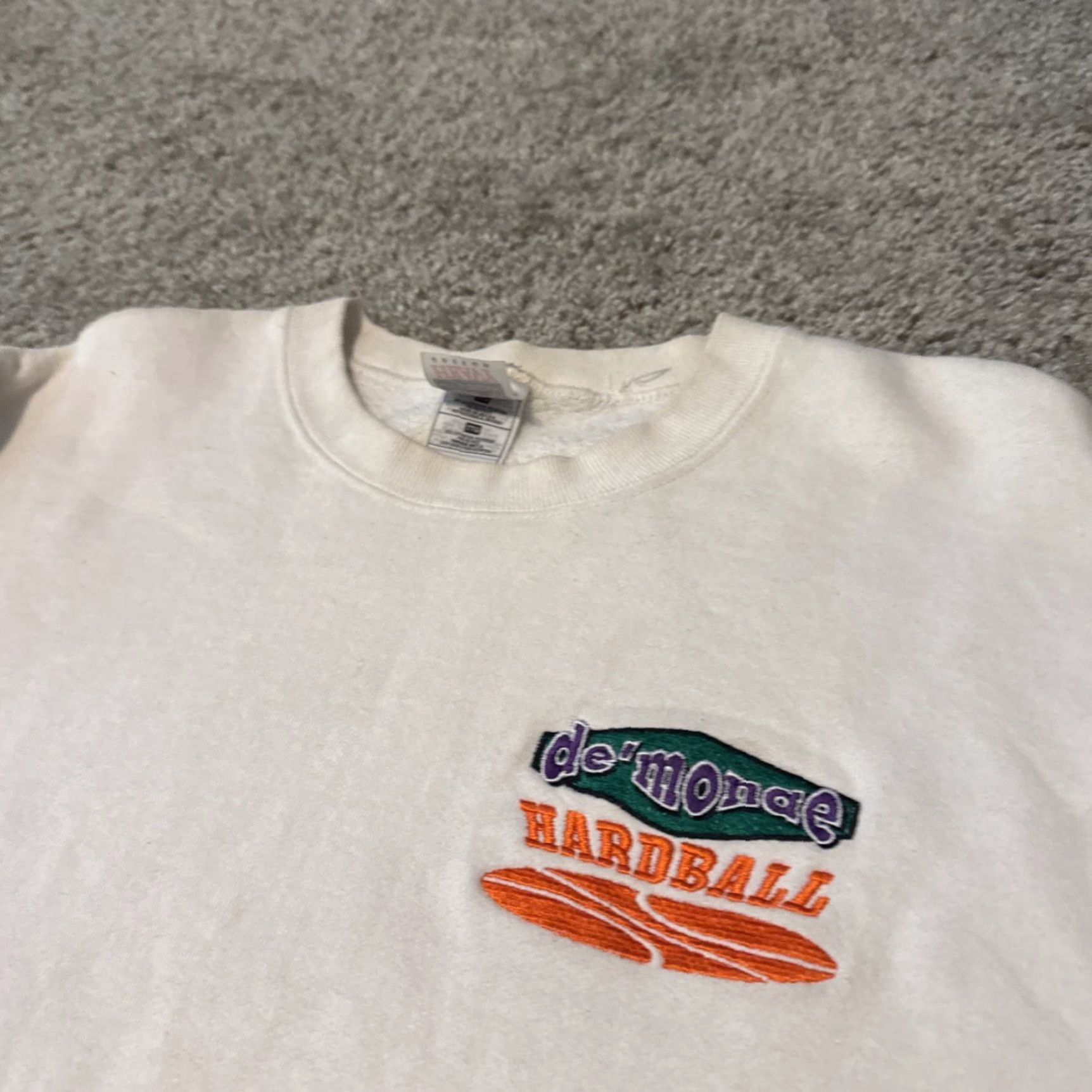 Bally VINTAGE Demonae Hard Ball Tampa Florida Rap Rapper Music Crewneck Sweatshirt 2XL Beige Men Pullover Shirt Size US XXL / EU 58 / 5 - 3 Thumbnail