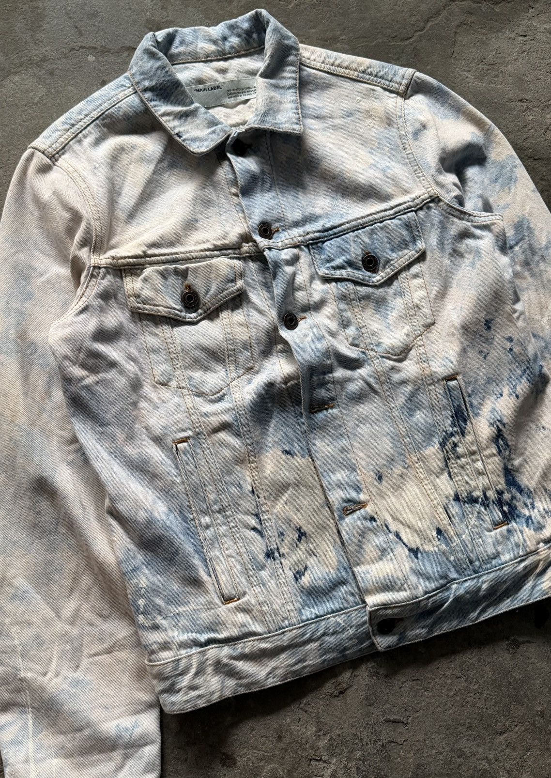 Off-White Off White - Extreme bleached denim jacket Size US M / EU 48-50 / 2 - 15 Thumbnail