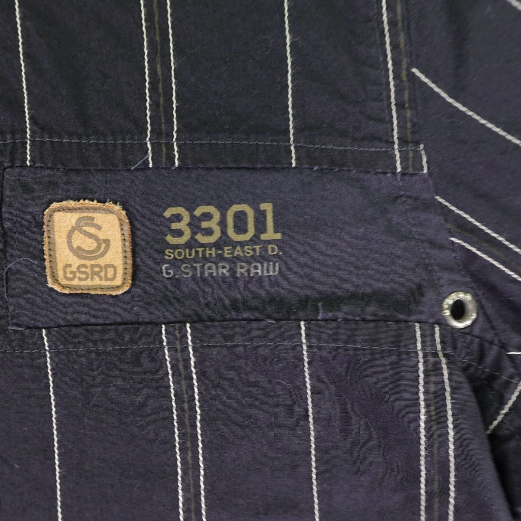 G-Star G Star Raw Shirt Mens XL Black Stripes Button Up Long Sleeve New Luxor Type Size US XL / EU 56 / 4 - 3 Thumbnail