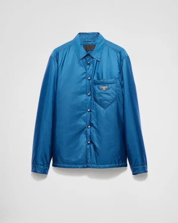Prada NYLON PADDED OVERSHIRT Jacket Navy Size US L / EU 52-54 / 3 - 1 Thumbnail