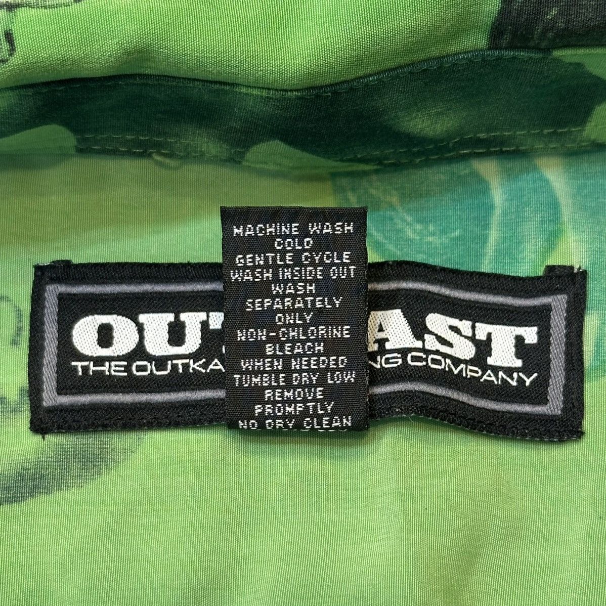 VINTAGE OUTKAST (Andre 3000) Green AOP Button Up Shirt