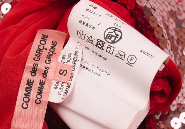 Comme des Garcons Comme Des Garcons Red Retro Sequin Top Size S / US 4 / IT 40 - 9 Thumbnail