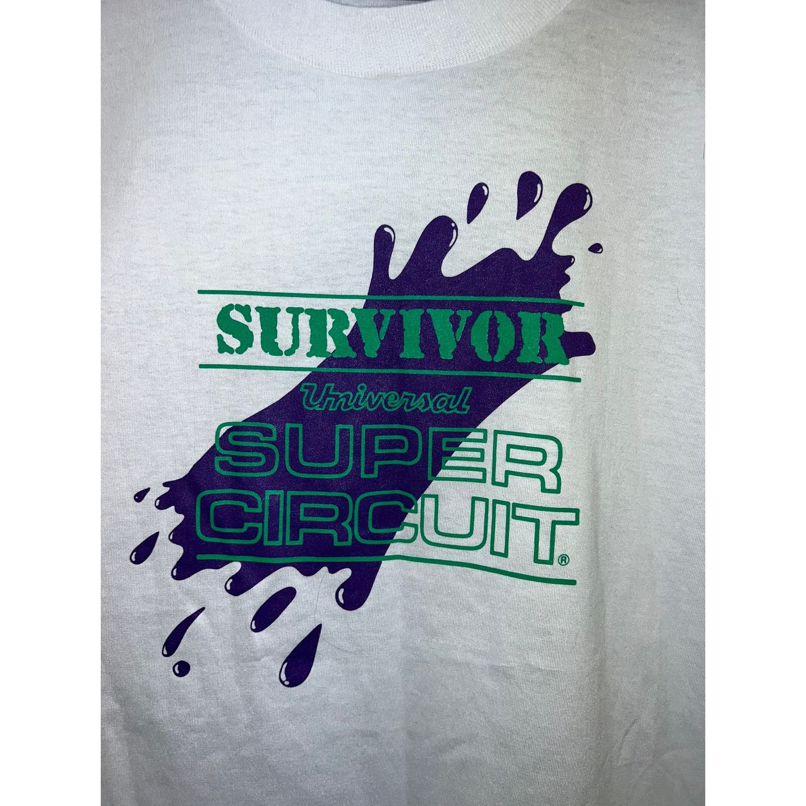 Vintage Vintage Survivor Universal Studios Shirt Circuit Tee 90s 2XL Size US XXL / EU 58 / 5 - 2 Thumbnail
