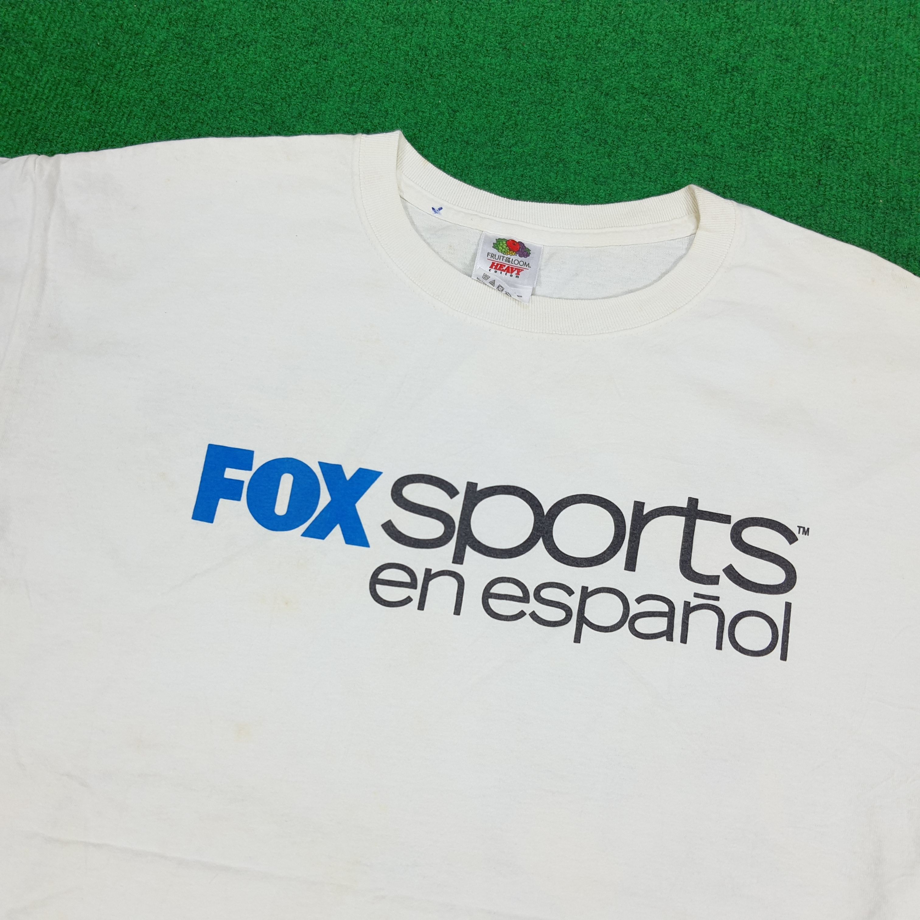 Fox Racing × Vintage Vintage Fox Sports En Espanol In Spanish Tshirt Size US L / EU 52-54 / 3 - 4 Thumbnail