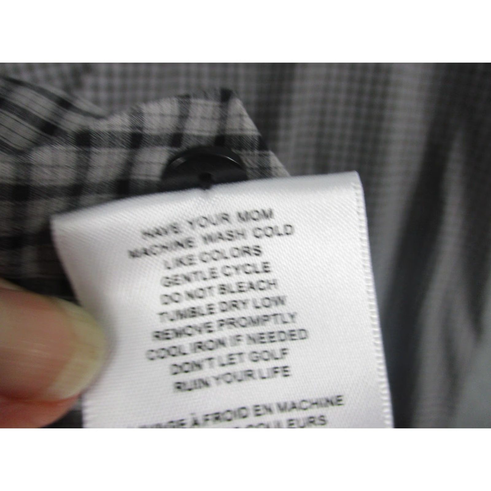 TravisMathew TravisMathew Polo Shirt Mens XL Gray Gingham Stretch Golf Performance Casual Shirt Size US XL / EU 56 / 4 - 7 Thumbnail