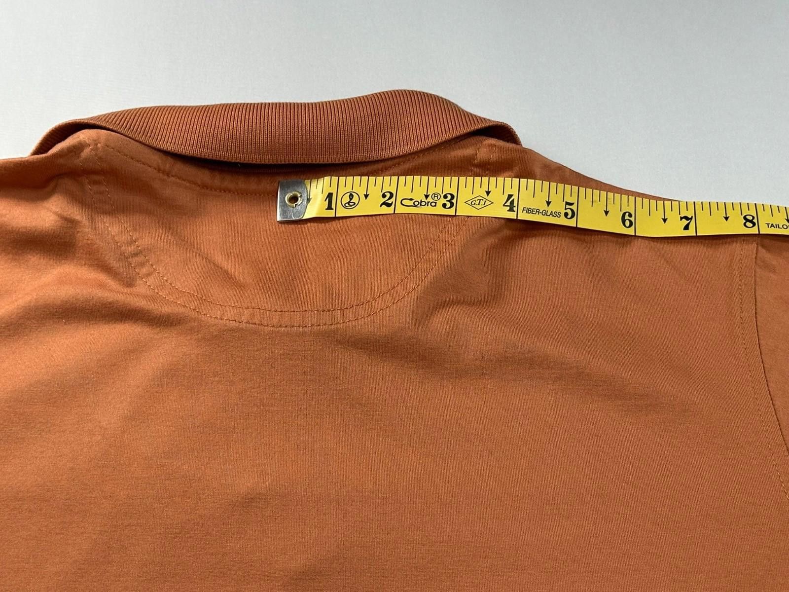 Tricots St. Raphael Tricots St Raphael 1/4 Button Cotton Polo Shirt Orange Men S Size US L / EU 52-54 / 3 - 6 Thumbnail
