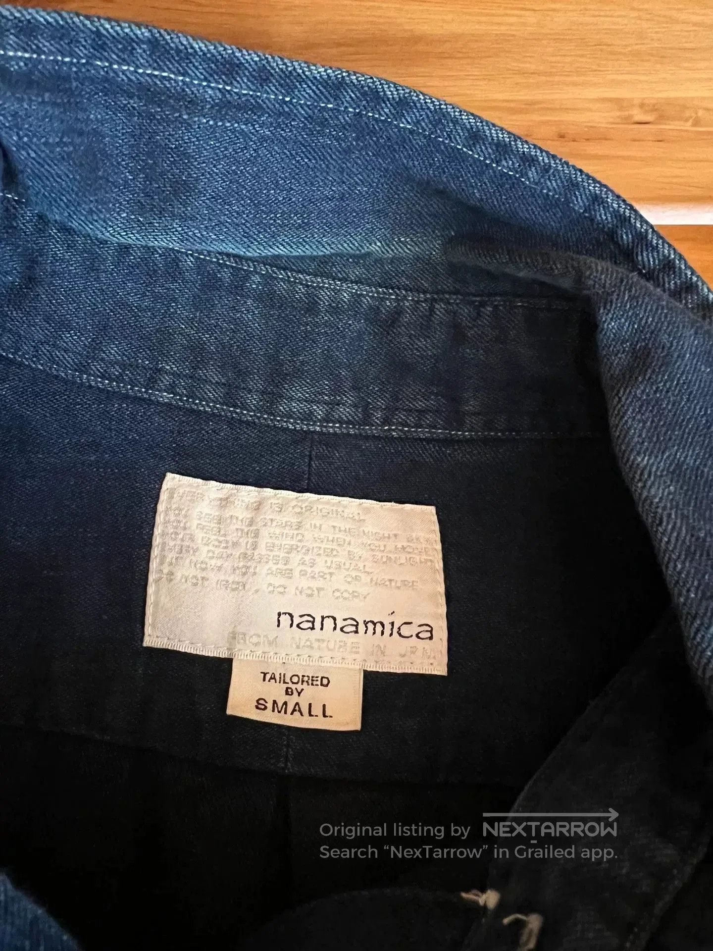 Nanamica Nanamica Japanese Indigo Denim Shirt. Size US S / EU 44-46 / 1 - 8 Thumbnail