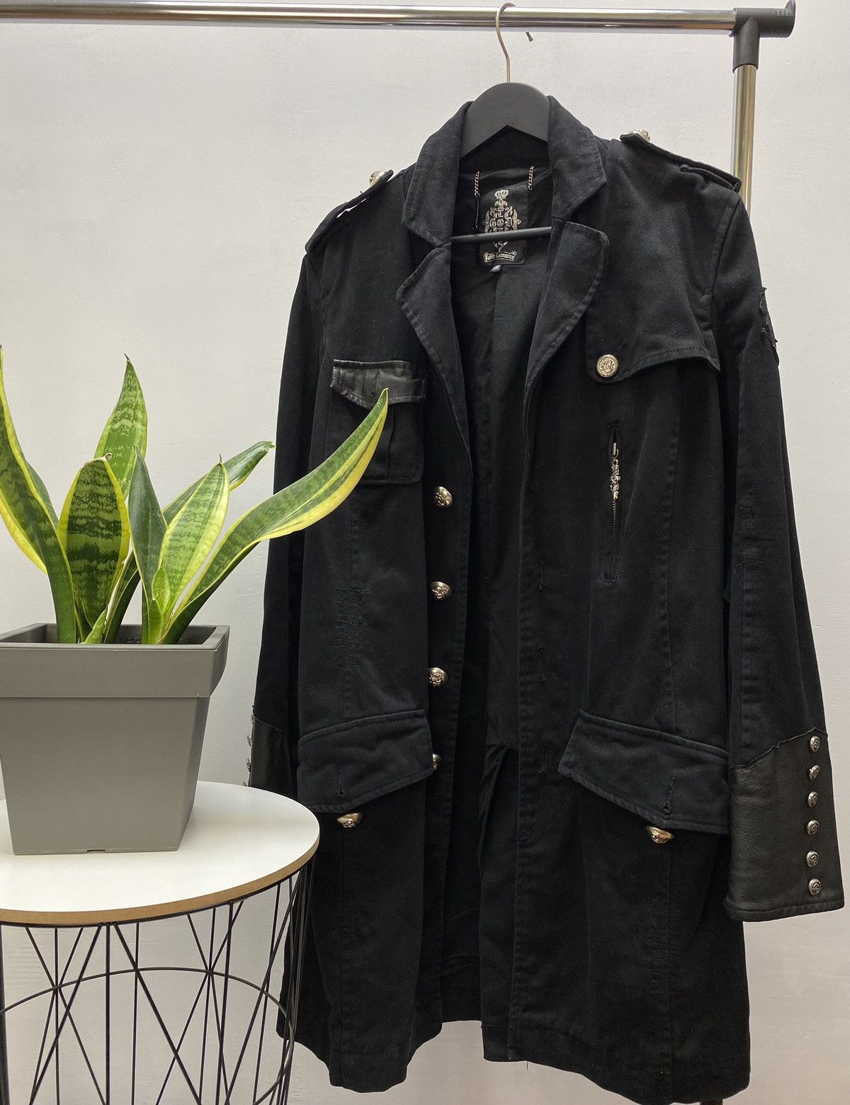 Other Vintage Faith Connexion Black Trench Coat Jacket Men’s Black Size US M / EU 48-50 / 2 - 1 Thumbnail