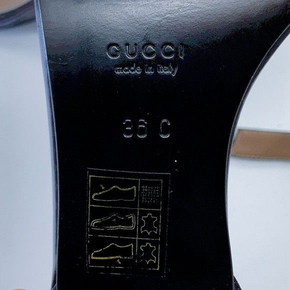 Gucci Gucci GG Canvas Ankle Strap Sandal in Black Size US 6 / IT 36 - 11 Thumbnail