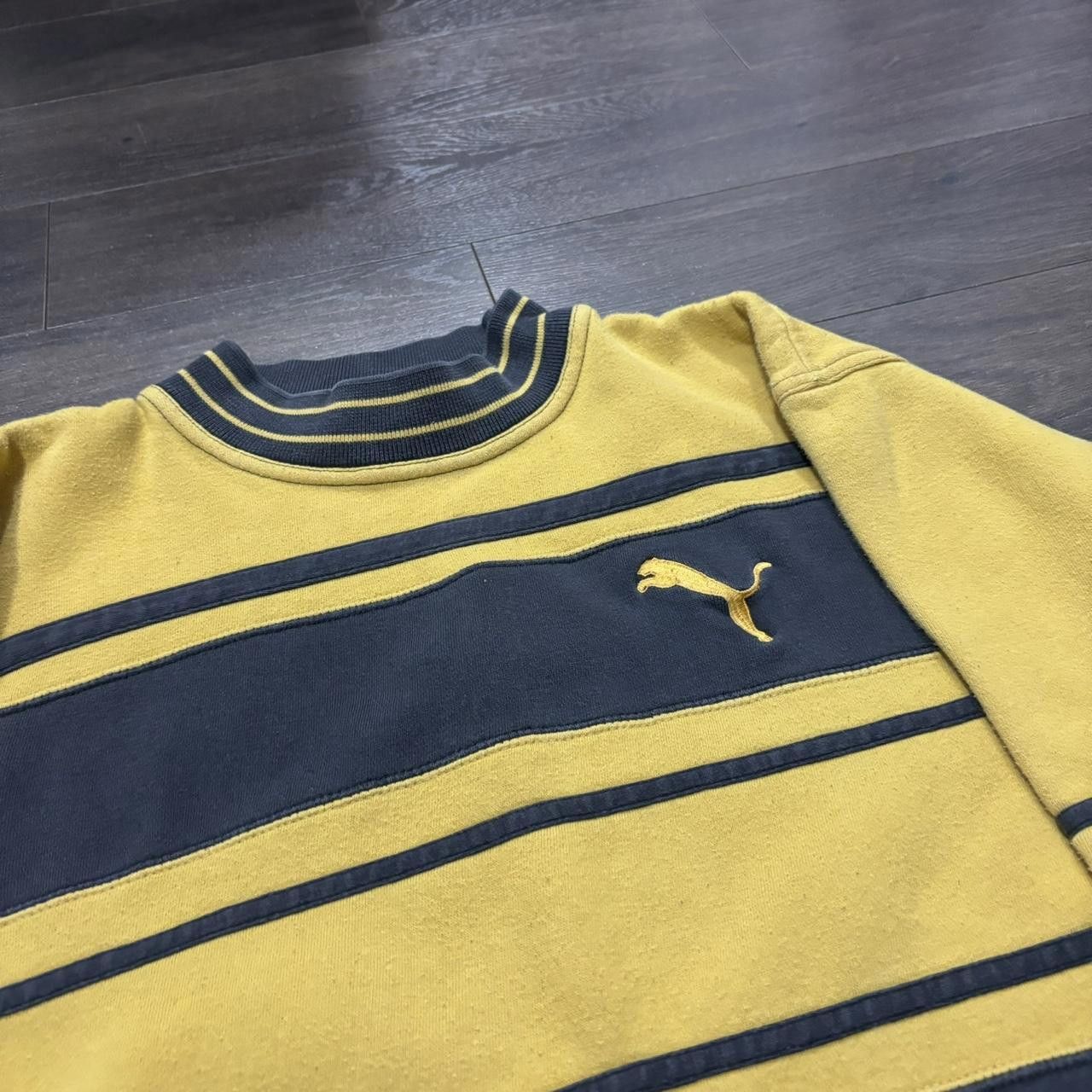 Puma vintage puma striped crewneck sweatshirt 90s M Size US M / EU 48-50 / 2 - 1 Thumbnail