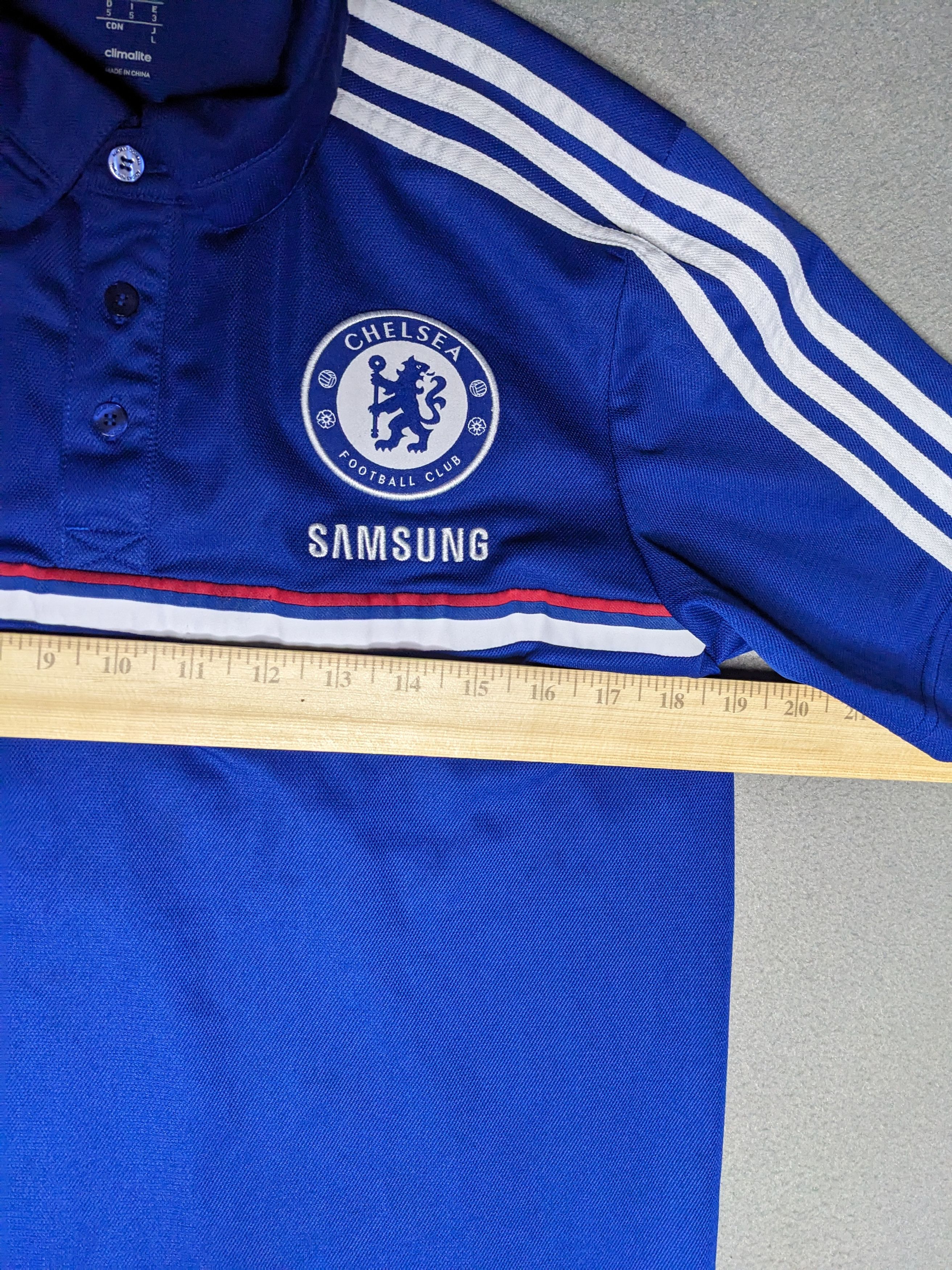 Adidas Adidas Chelsea FC Polo Shirt Jersey Soccer Kit 2013 Size US M / EU 48-50 / 2 - 12 Thumbnail
