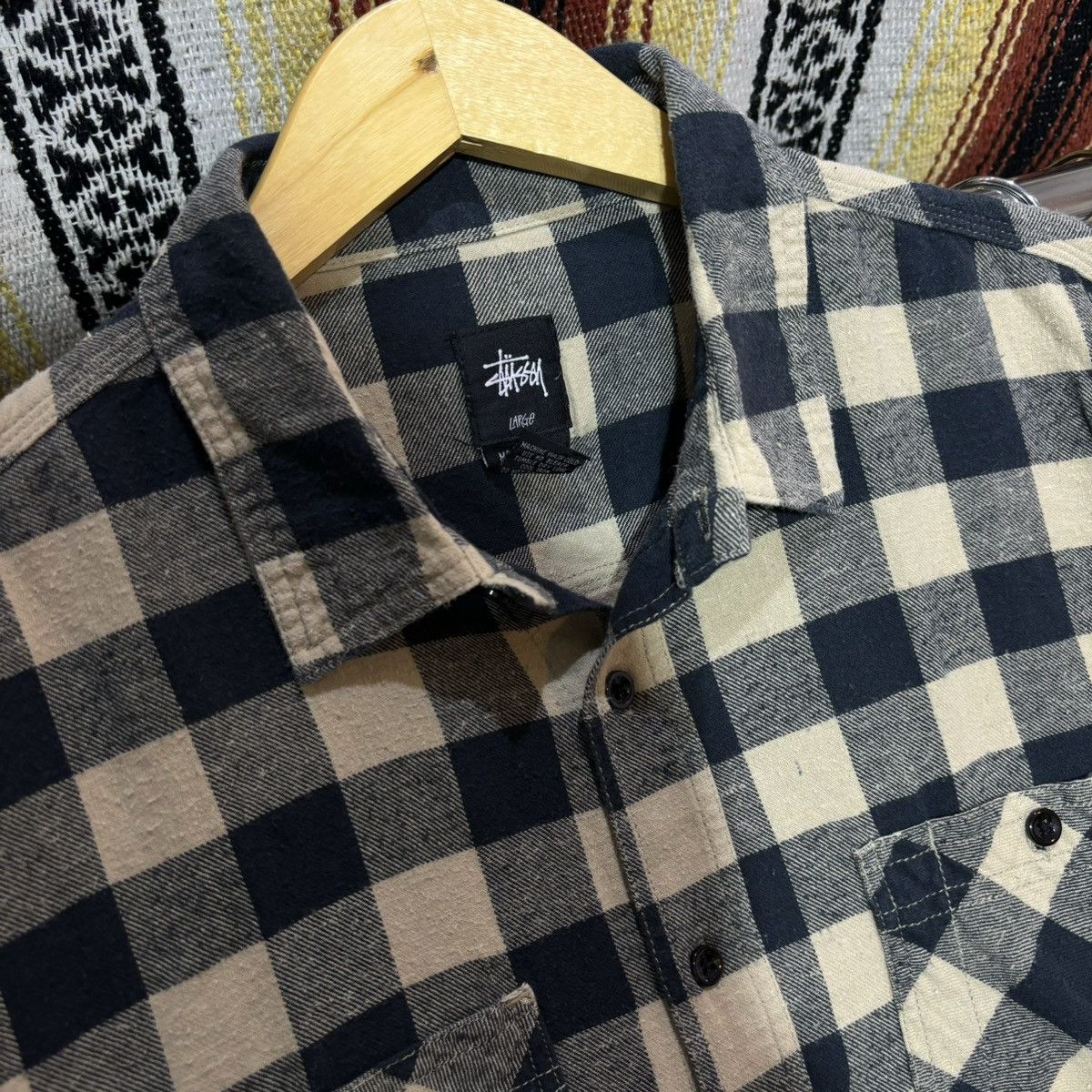 Stussy Stussy Troops Check Flannel Shirt double pocket Size US L / EU 52-54 / 3 - 3 Thumbnail