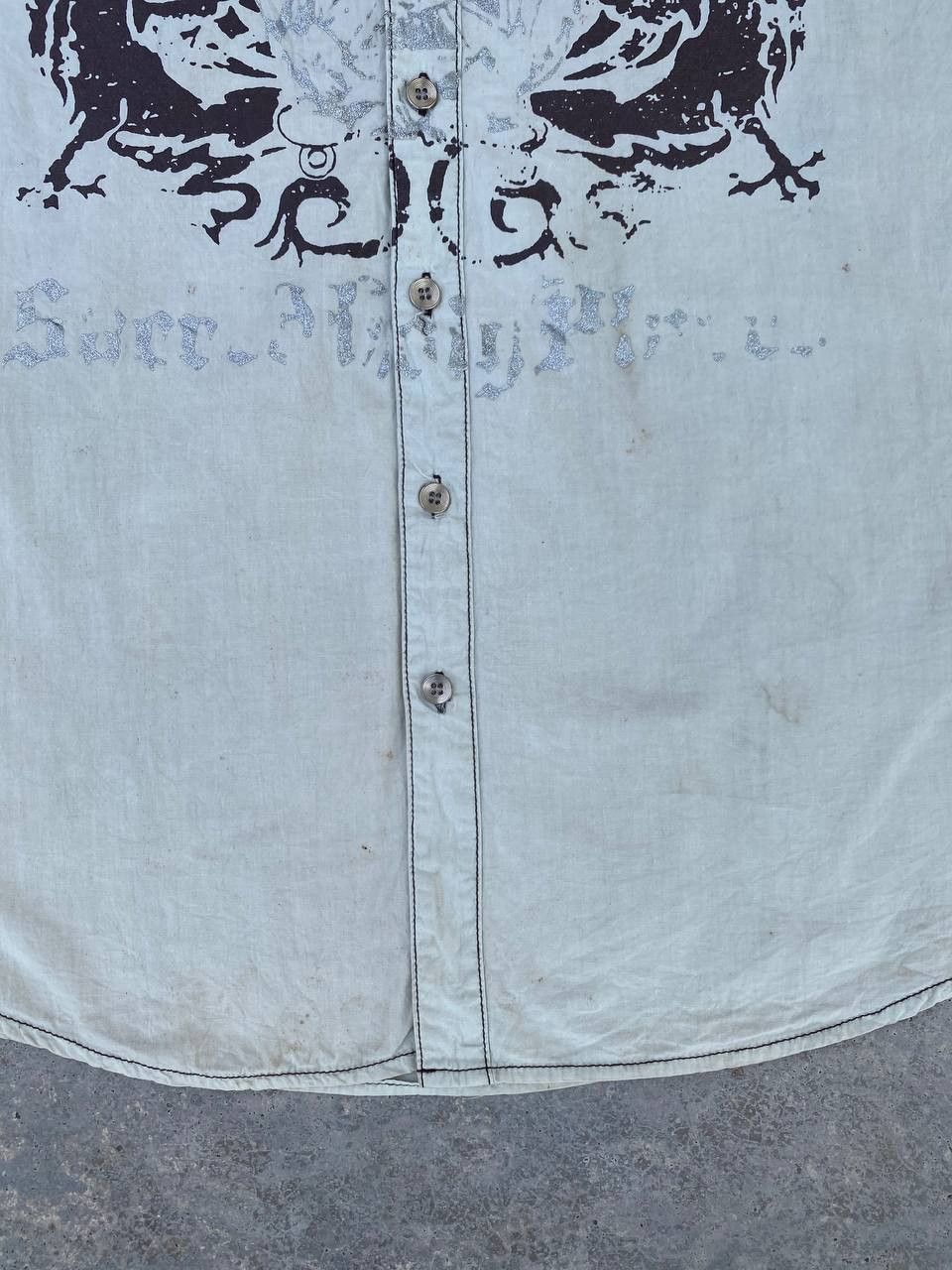 If Six Was Nine Vintage Thrashed Y2K Poem Punk Gothic Button Up Shirt Size US M / EU 48-50 / 2 - 6 Thumbnail