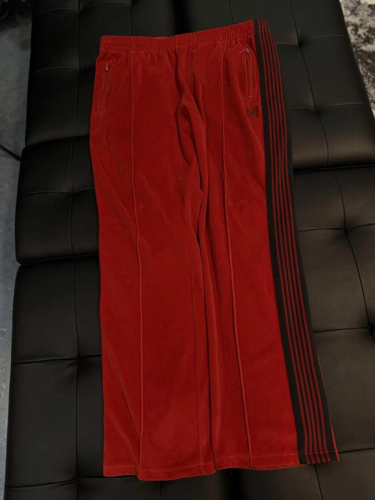 Needles NEEDLES Track Pants Size Medium Red 100% Authentic Size US 32 / EU 48 - 2 Thumbnail