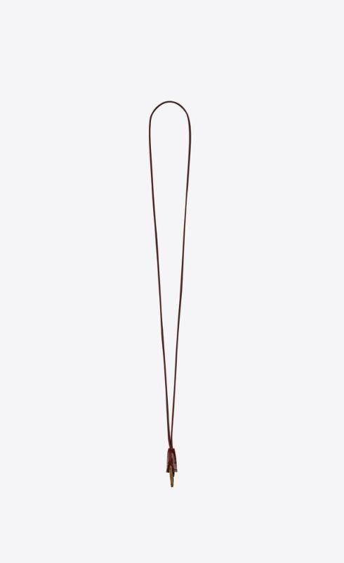 Saint Laurent Paris o1bcso1str1224 Size: OS/Heart Keyring Necklace in Red Size ONE SIZE - 2 Thumbnail