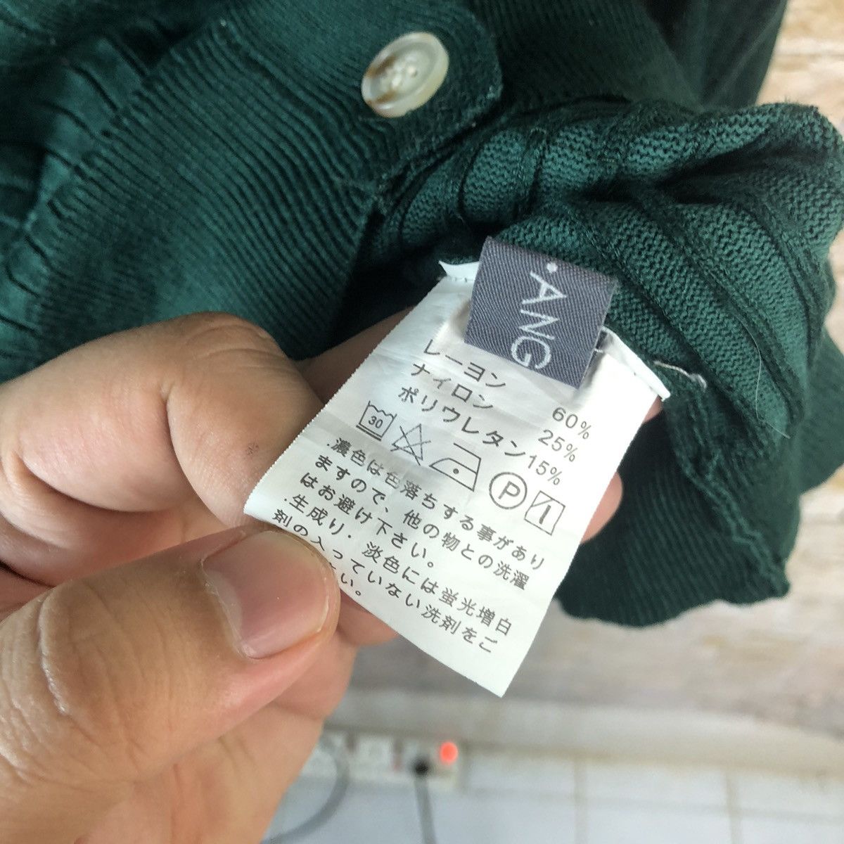 Japanese Brand Kharis Angel Green Cardigan Knitwear #A1237 Size S / US 4 / IT 40 - 11 Thumbnail