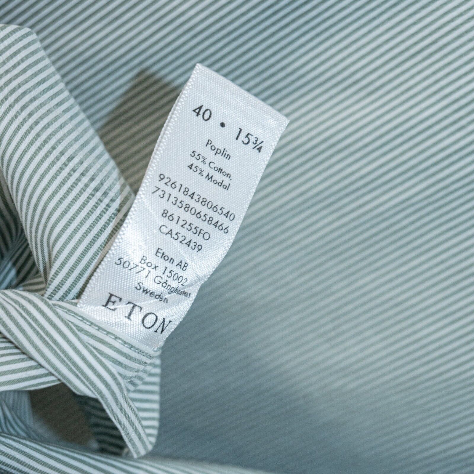 Eton ETON Contemporary Cotton Modal Poplin button up Shirt green Size US M / EU 48-50 / 2 - 6 Thumbnail
