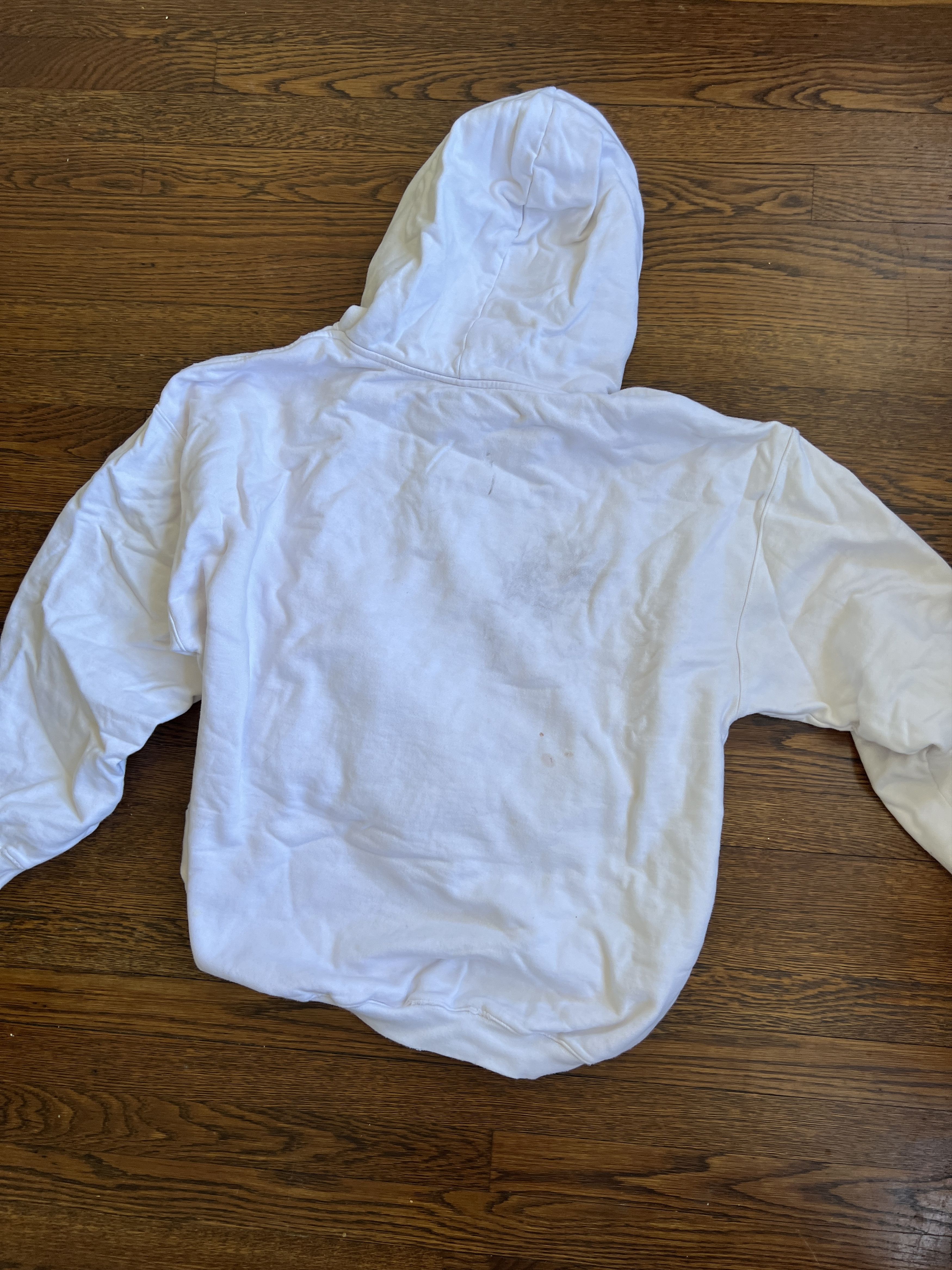 Vetements Vetements Marianas Web White Distressed Hoodie Size Medium Size US L / EU 52-54 / 3 - 9 Thumbnail
