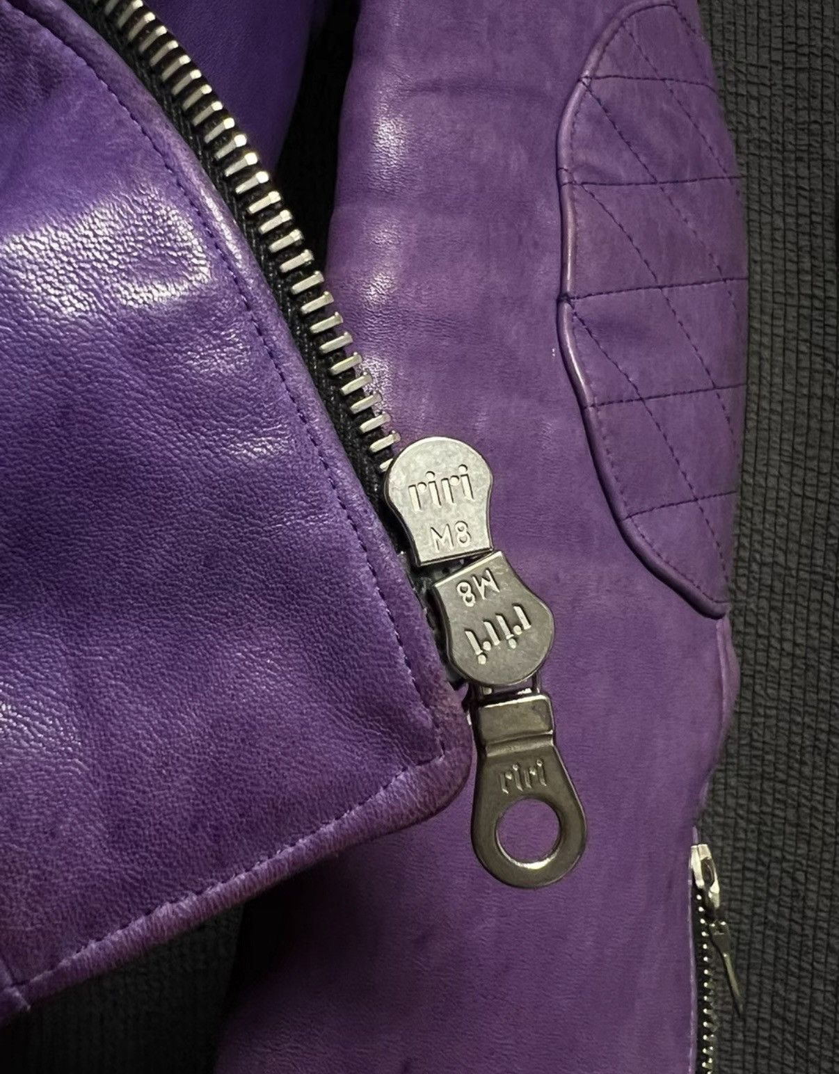 Backbone BackBone Purple Vintage Horsehide Biker Jacket Size US L / EU 52-54 / 3 - 7 Thumbnail