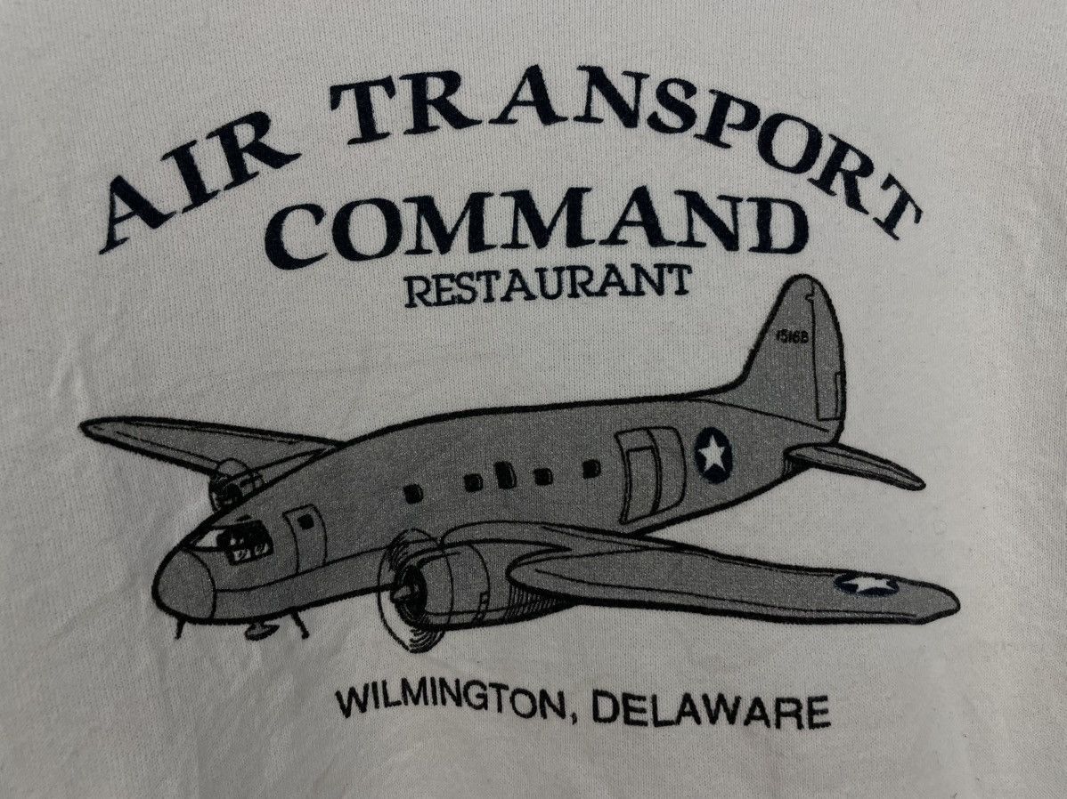 Vintage Vintage 90s Air Transport Command Restaurant sweatshirt Size US L / EU 52-54 / 3 - 4 Thumbnail