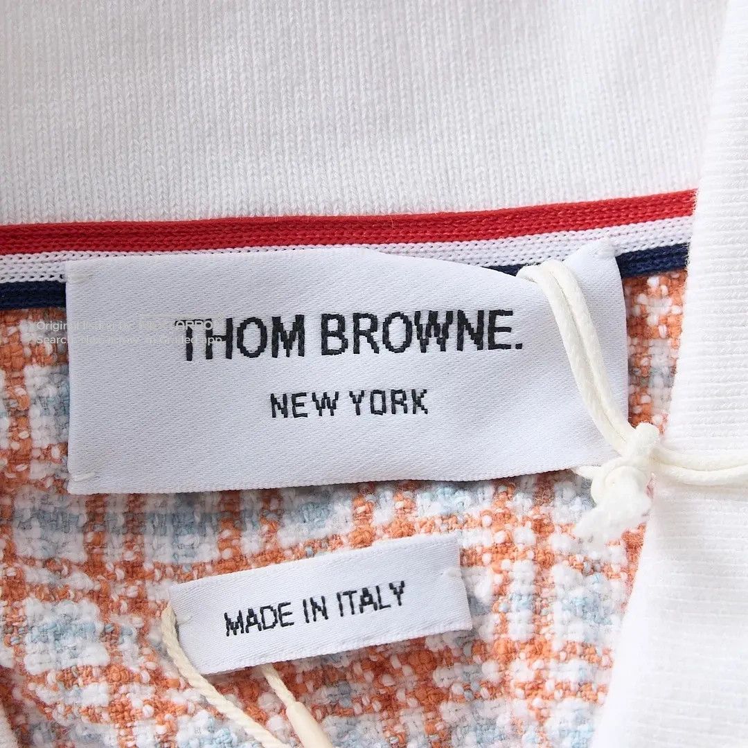 Thom Browne Thom Browne Women’s Check Polo Shirt Size M / US 6-8 / IT 42-44 - 7 Thumbnail
